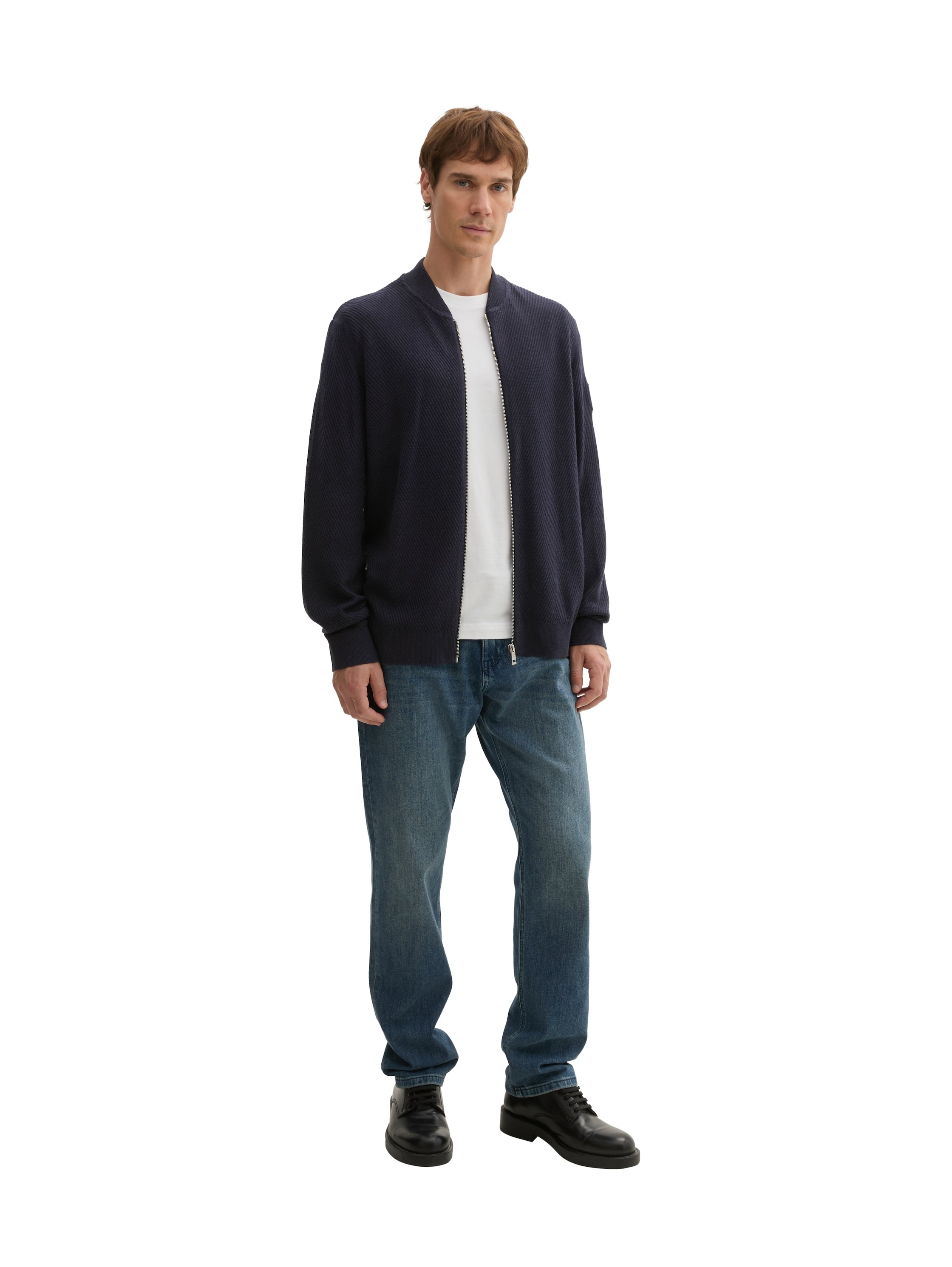 TOM TAILOR Strickjacke, mit Reißverschluss