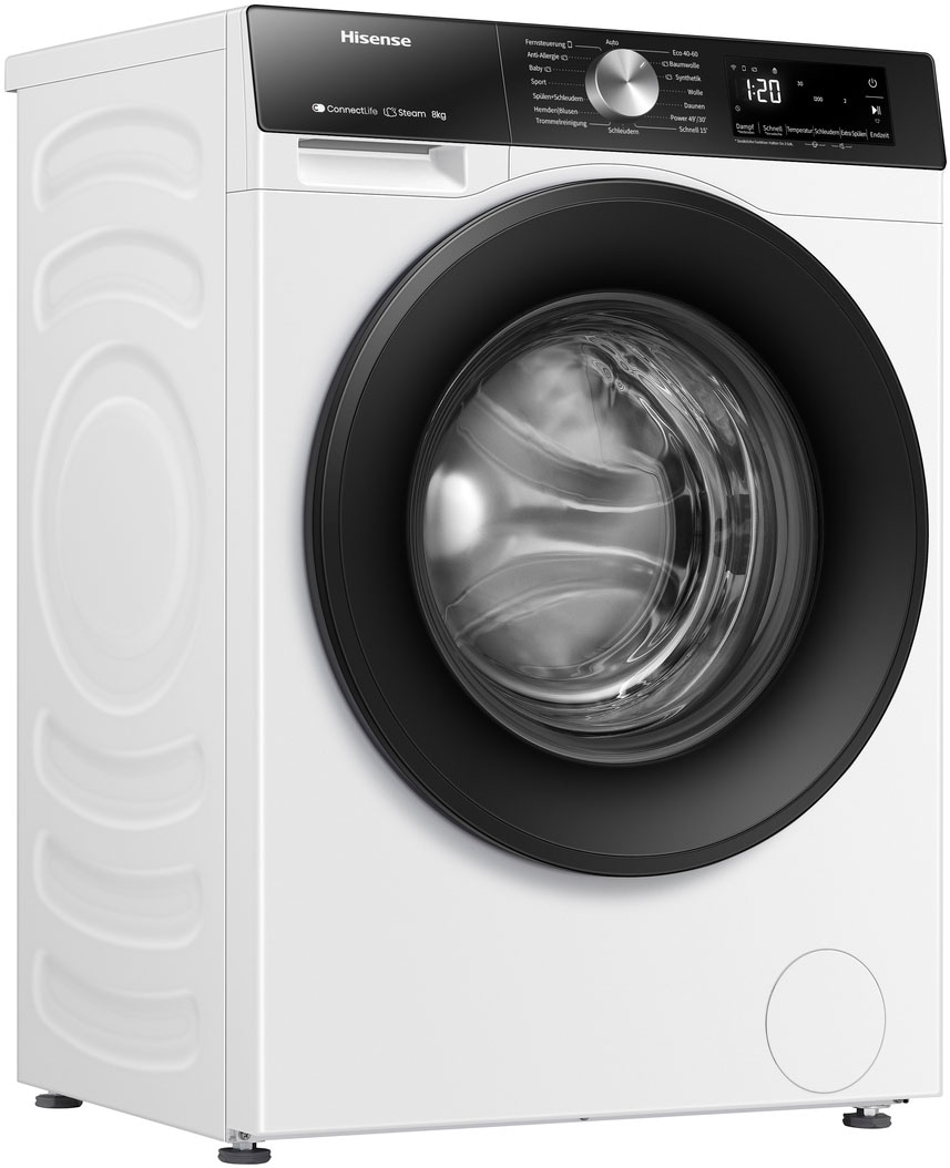Hisense Waschmaschine »WF3S8043BW3«, 8 kg, 1400 U/min, Wifi-ConnectLife