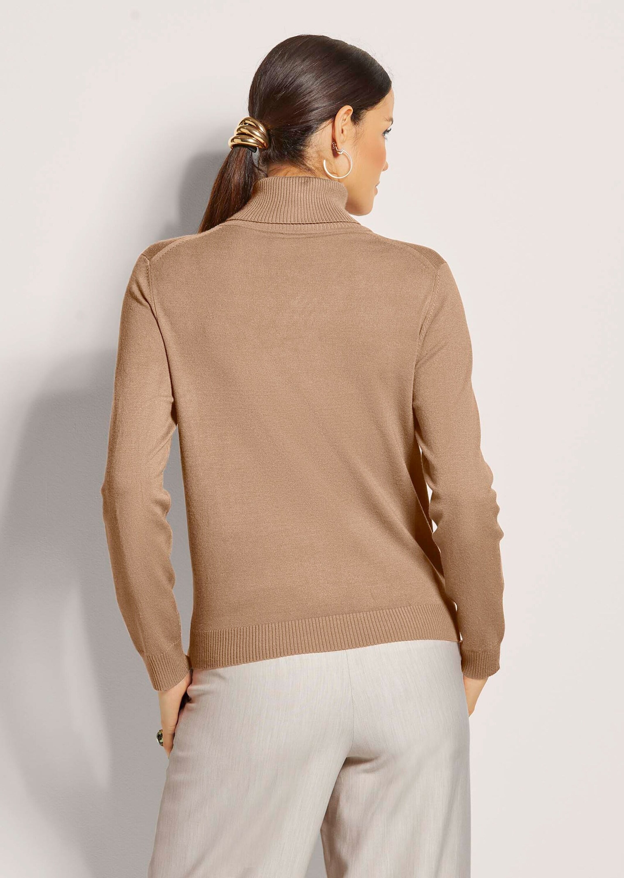 MADELEINE Longpullover »Pullover Strickpullover aus Viskose-Stretch«
