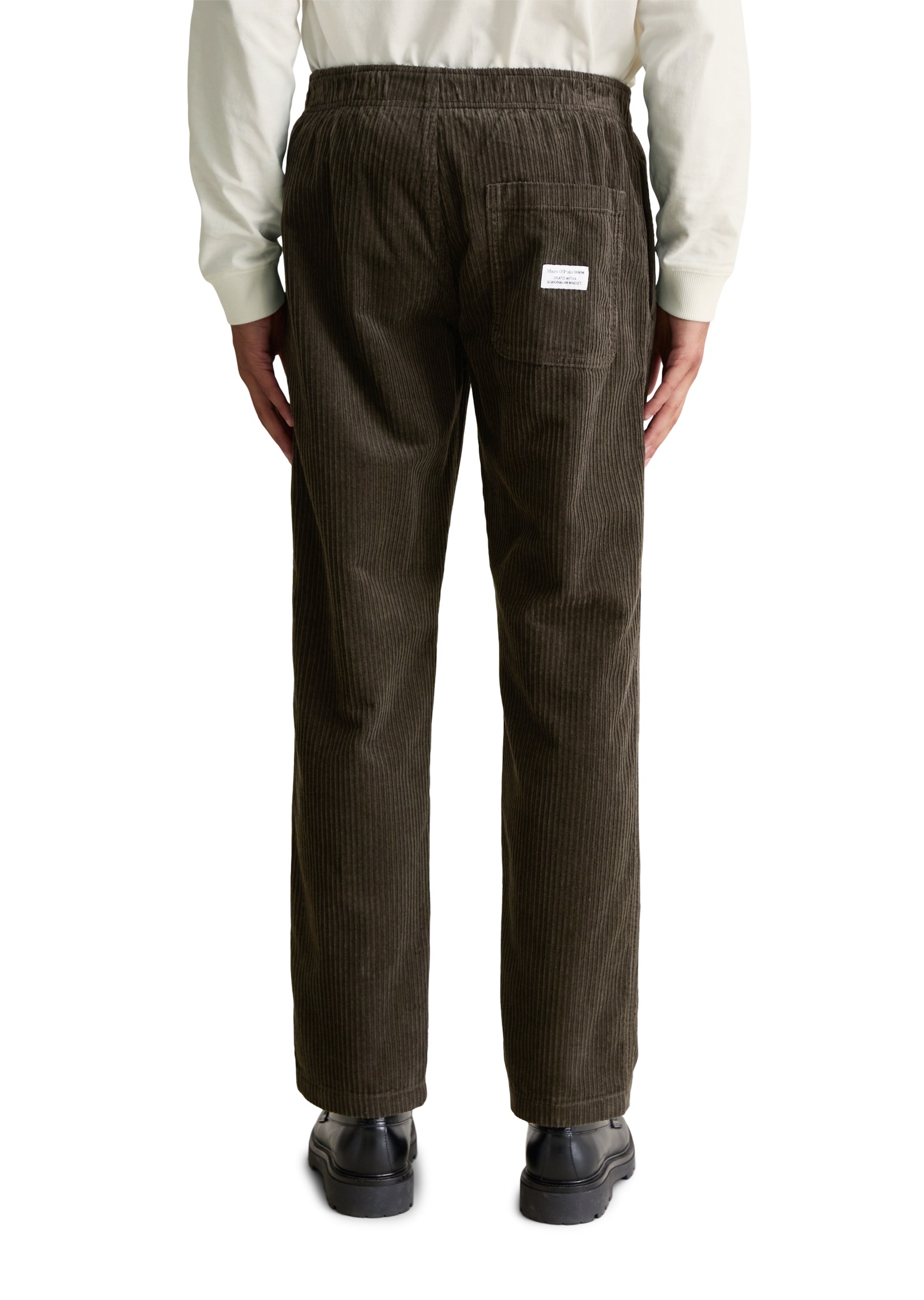 Marc OPolo DENIM Cordhose, normale Bundhöhe, Tapered Fit, Elastischer Bund günstig online kaufen