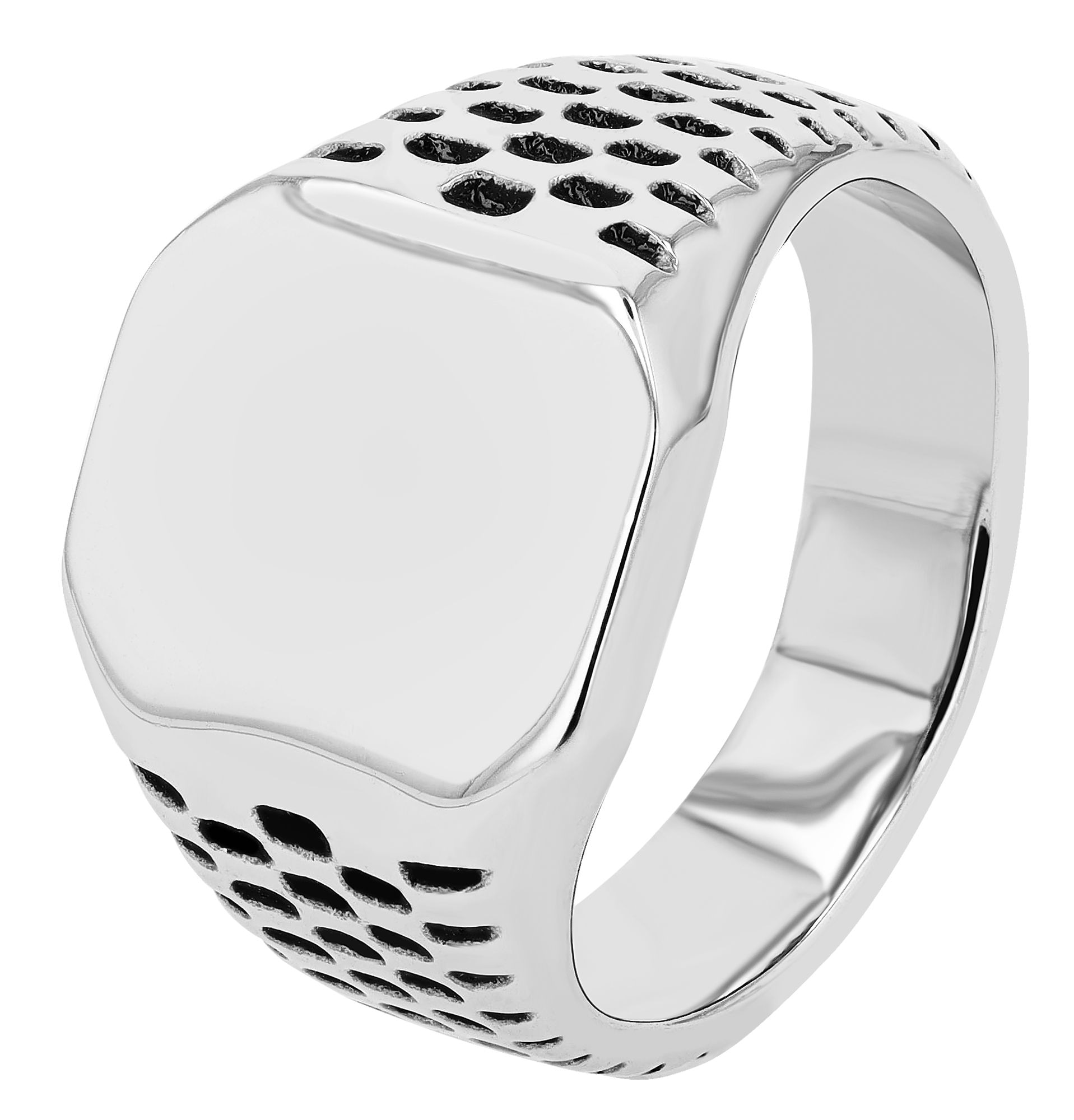Adelia´s Fingerring »Herren Ring aus Edelstahl«