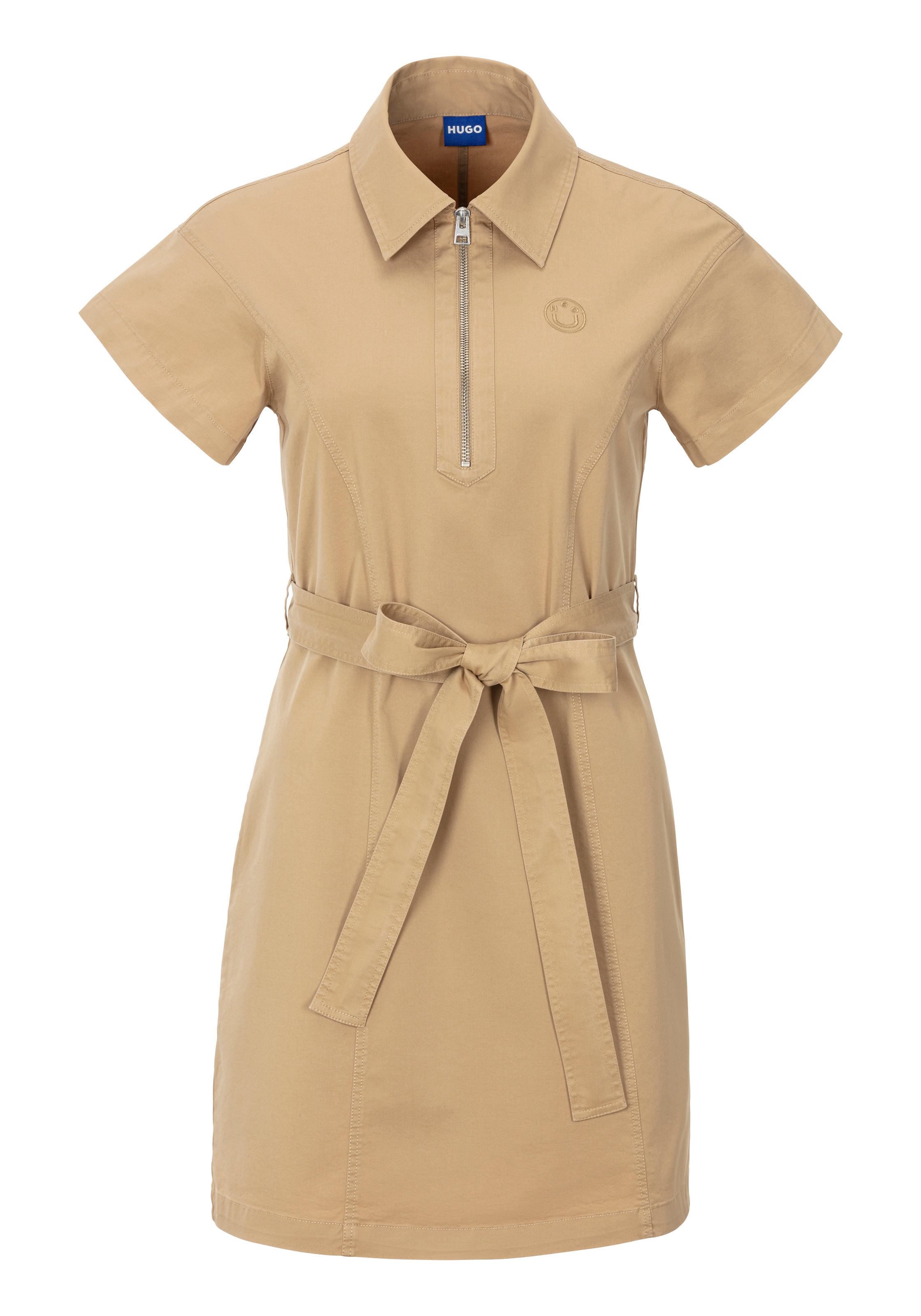 HUGO Blue Blusenkleid »Kerami«, mit Zipper Detail