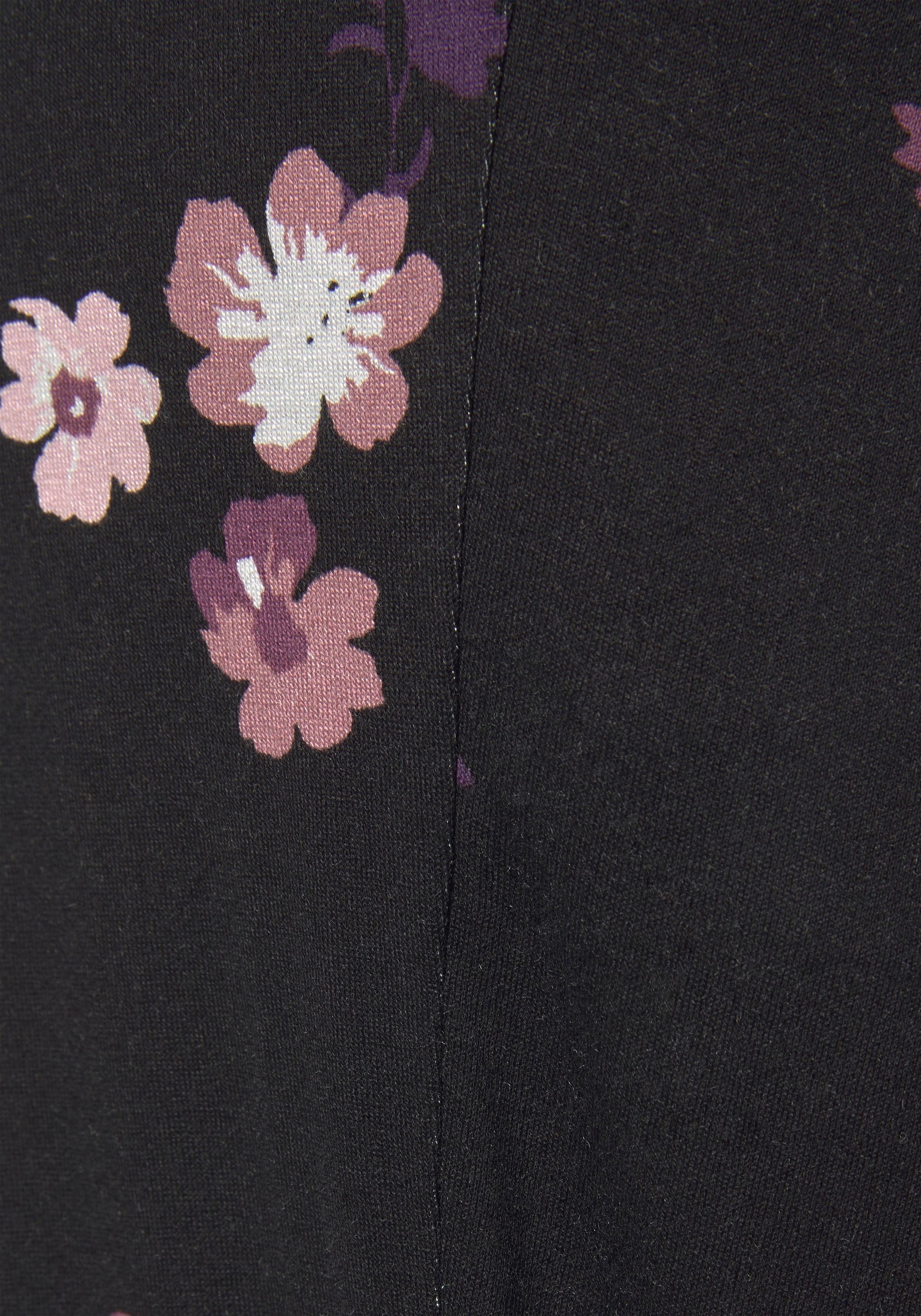Neun Monate Umstandshose »Haremshose für Schwangerschaft und Stillzeit«, in bequemer Passform und mit Blumenmuster