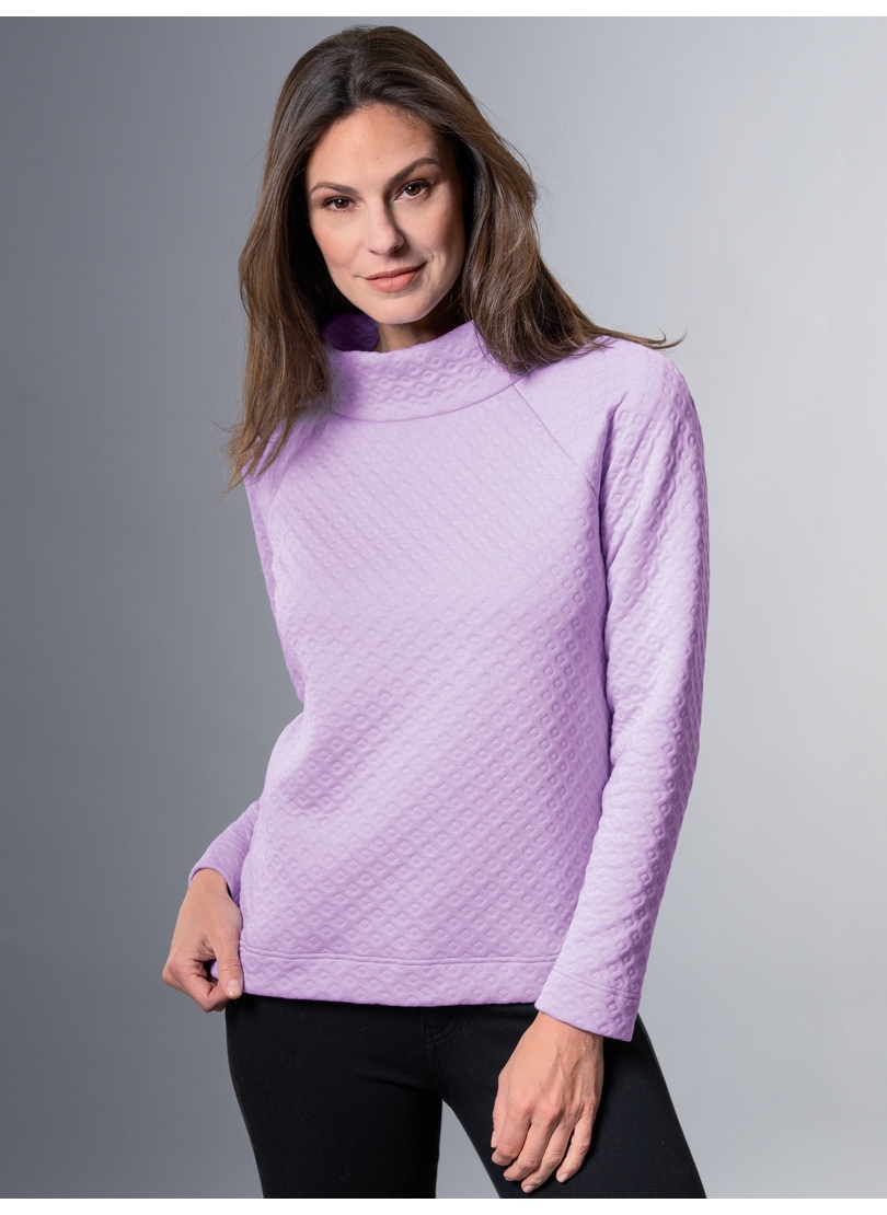 Trigema Sweatshirt »TRIGEMA Sweatshirt in Jacquard-Strick-Qualität«