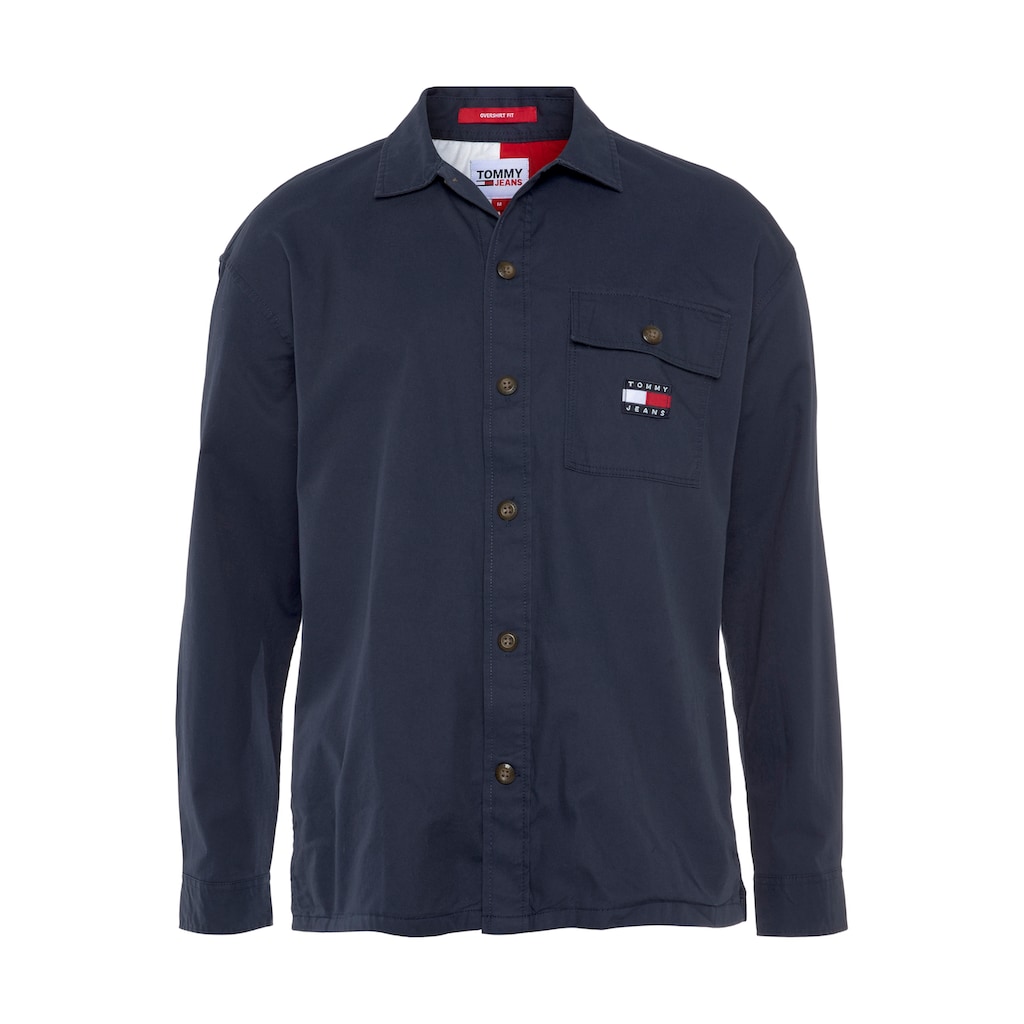 Tommy Jeans Langarmhemd »TJM CLASSIC SOLID OVERSHIRT« JN8023