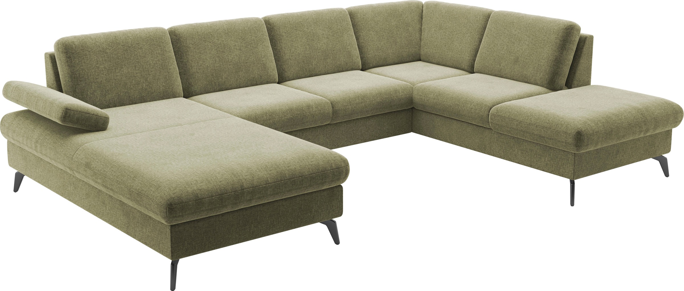 sit&more Wohnlandschaft »Morris Jubi U-Form«, inkl. Armteilfunktion und 1 Zierkissen, wahlweise mit Bettfunktion
