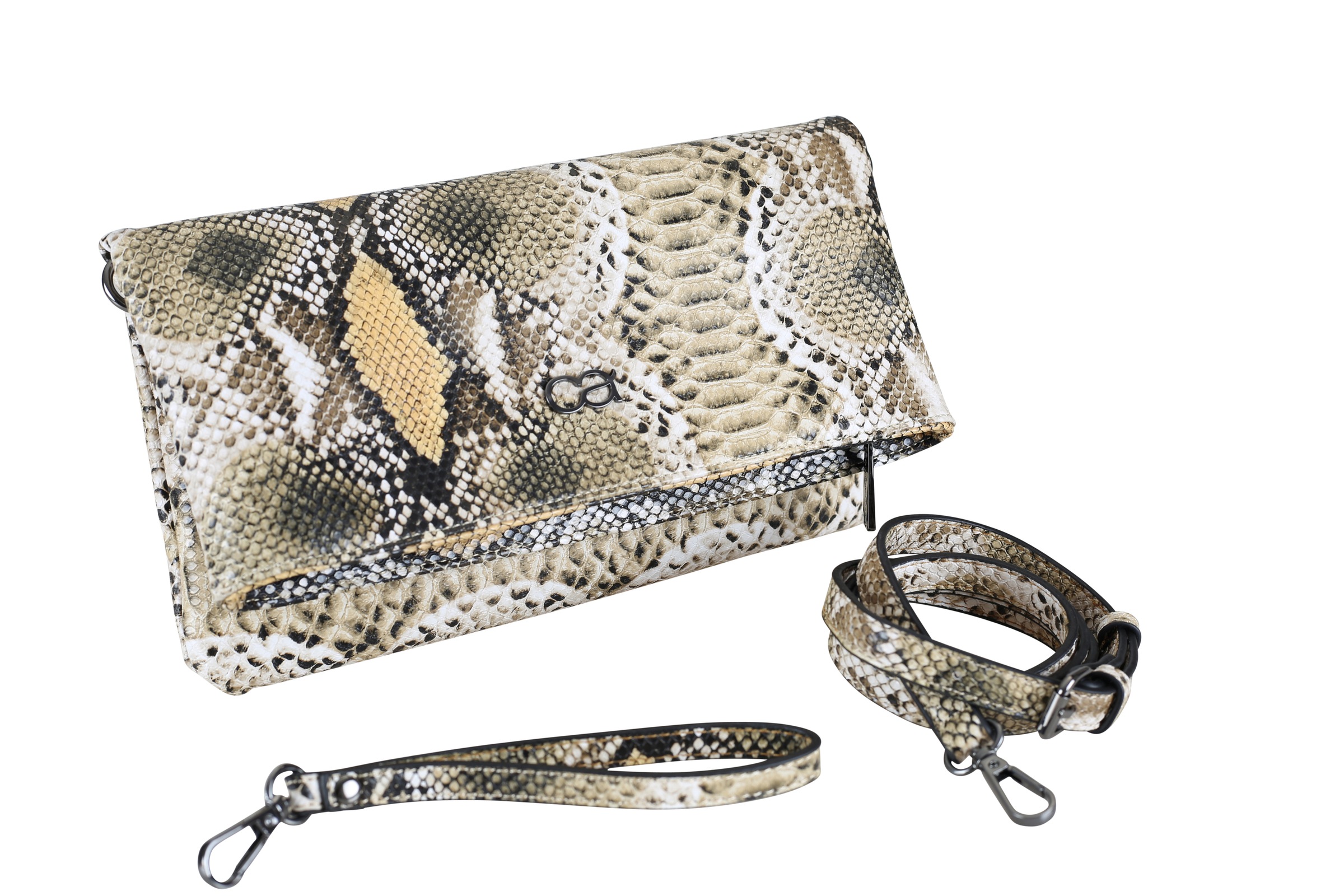 COLLEZIONE ALESSANDRO Clutch »Holi Snake«, als Clutch, Umhängetasche und Schultertasche tragbar