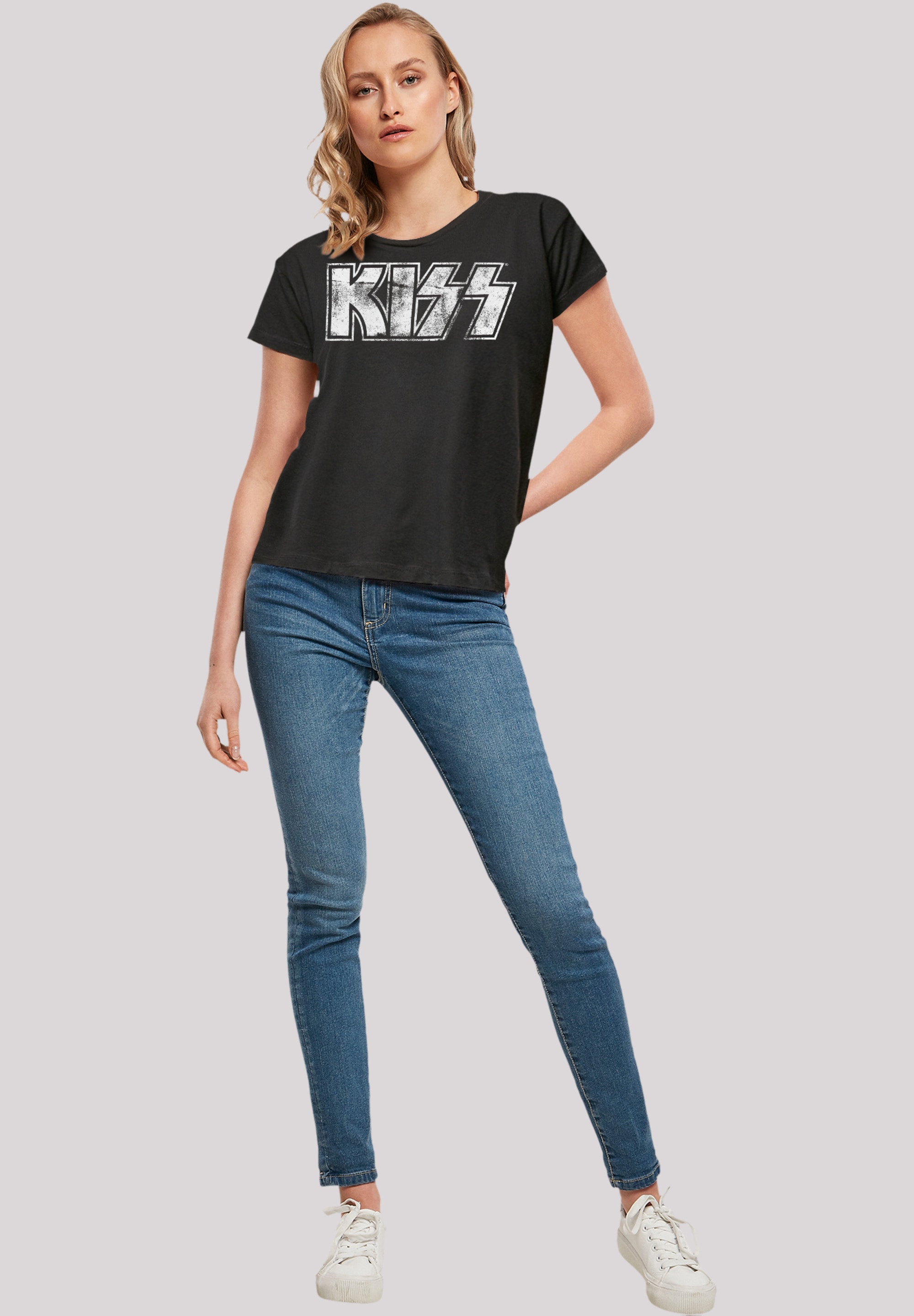 F4NT4STIC T-Shirt »Kiss Rock Band Vintage Logo«, Premium Qualität, Musik, By Rock Off
