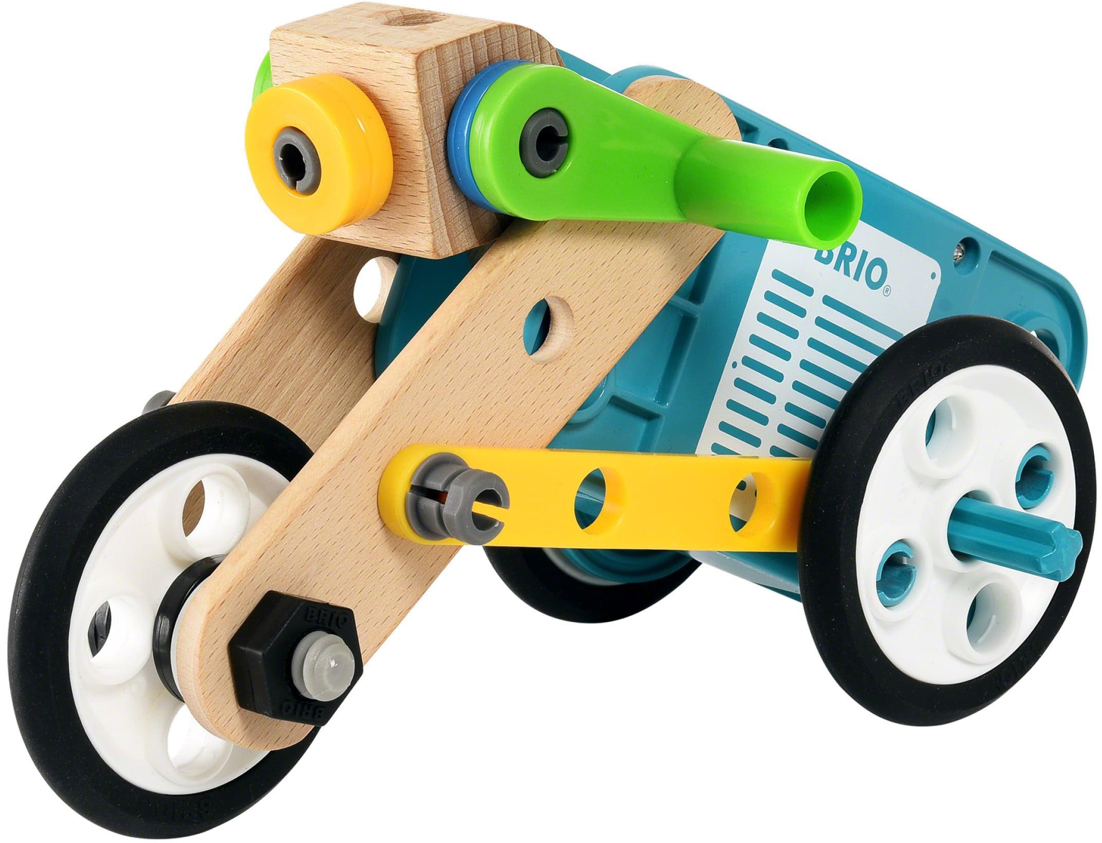 BRIO® Konstruktions-Spielset »Builder Motor-Set«, (121 St.), mit batteriebetreibenem Motor, FSC®- schützt Wald - weltweit