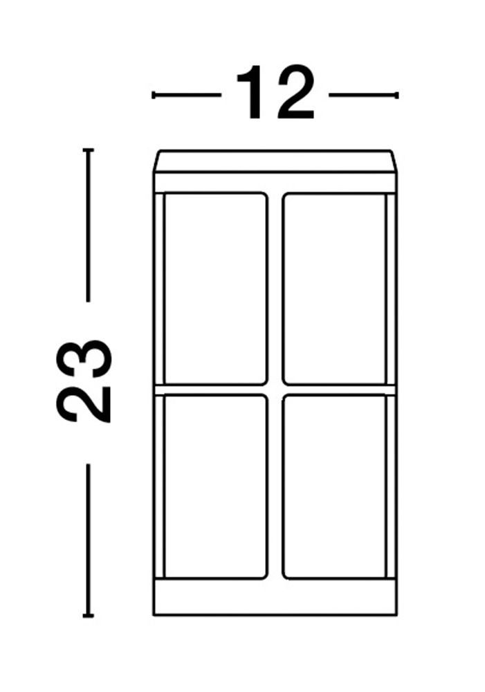 Nova Luce Außen-Wandleuchte »STONE« E27 1 Stk.