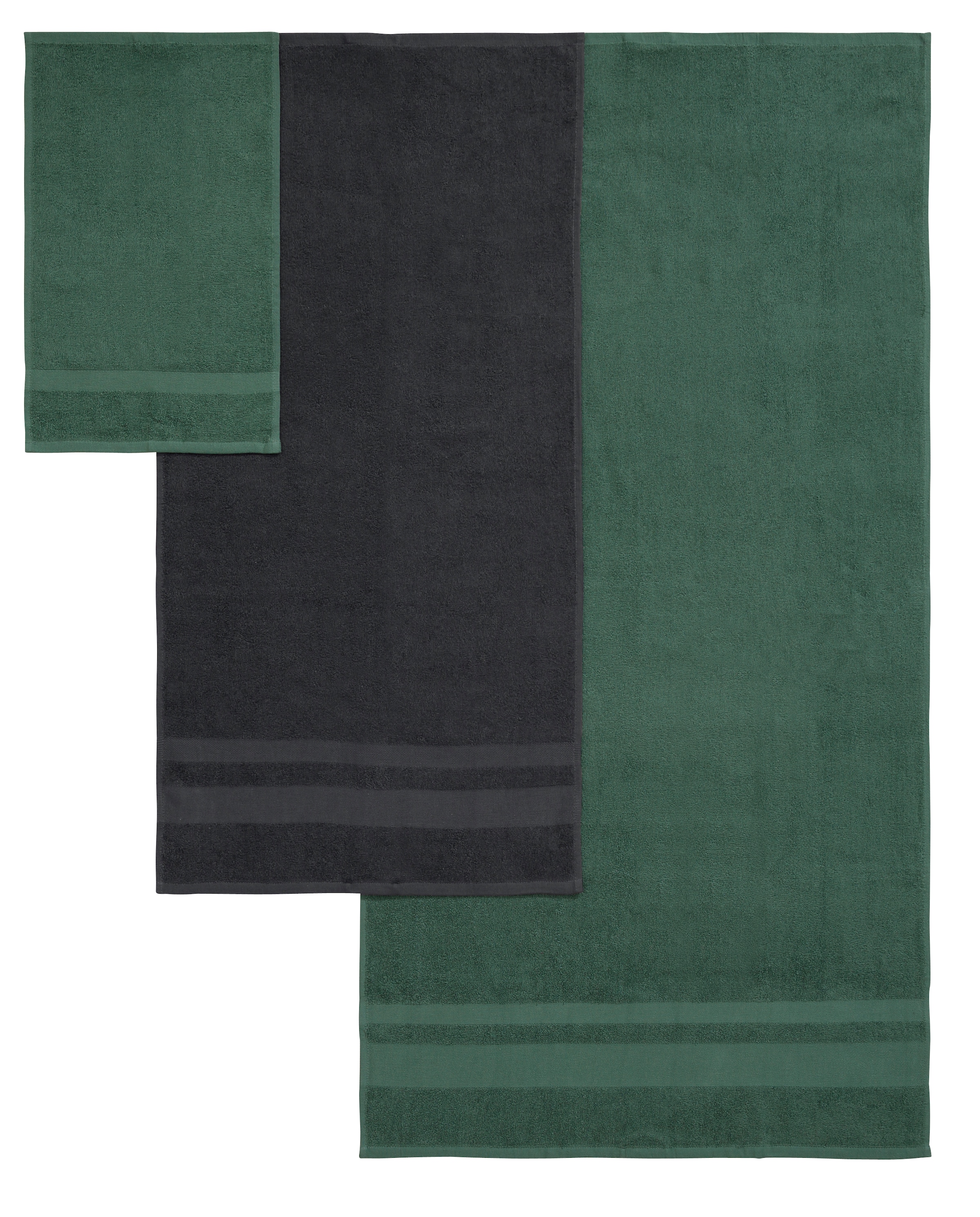 my home Handtuch Set »Vanessa, 10-tlg Handtuch-Set, in Standard- und Premium-Qualität, weich« Set 100% Baumwolle, Duschtücher, Handtücher, Gästetücher, mit Bordüre