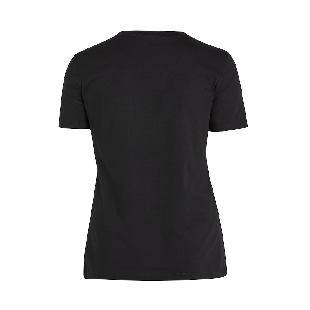 Calvin Klein Jeans Plus T-Shirt »PLUS CK EMBRO BADGE V-NECK TEE«, Große Größen