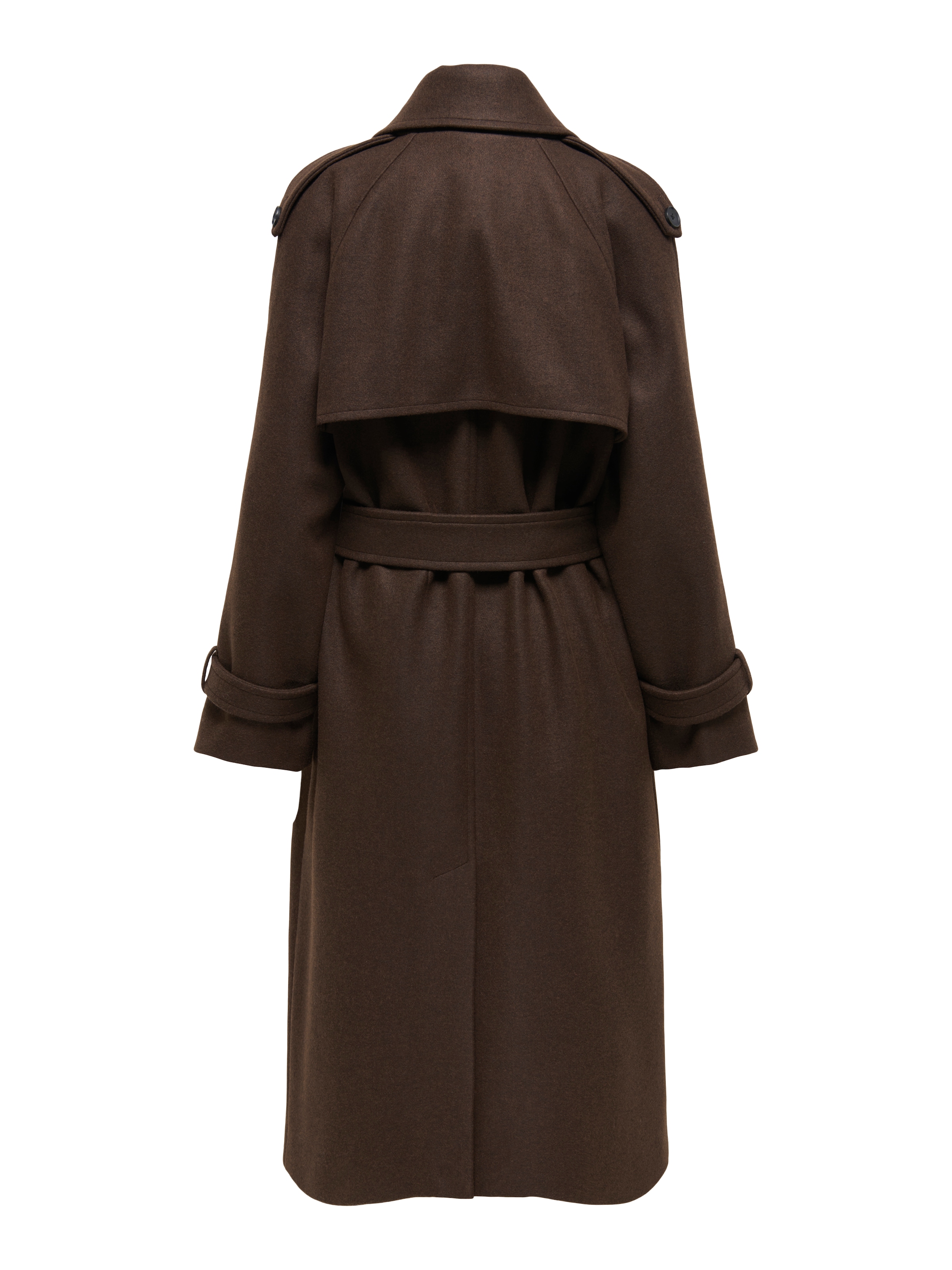 ONLY Langmantel »ONLDEAR-TRILLION LONG BELT COAT PNT NOOS« Kunstfaser