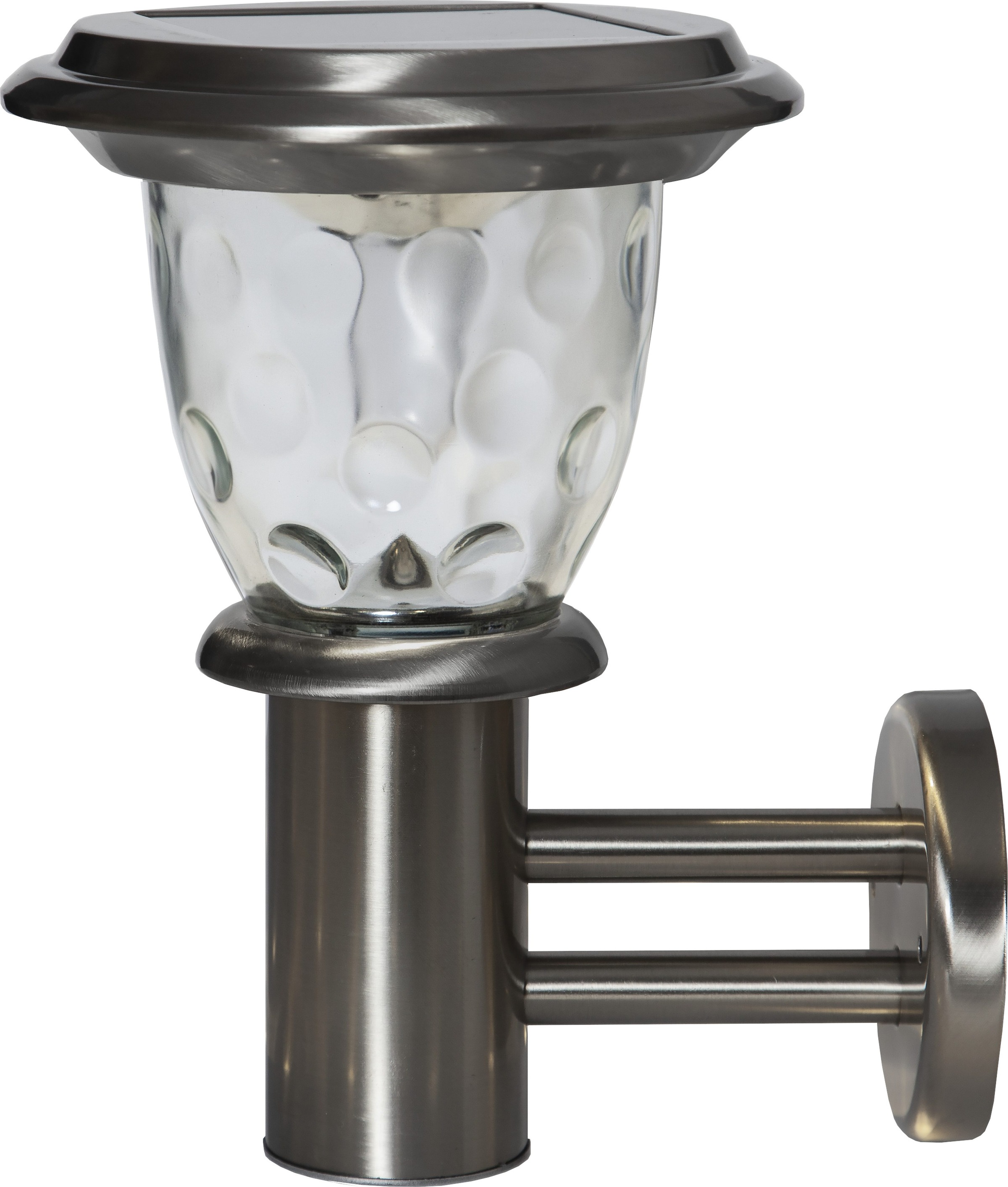 Parforce Traditional Hunting LED Solarleuchte »Solar-Wandleuchte Pireus« LED-Board 1 Stk. Warmweiß Bubbly-Glass-Effekt, 20 lm, Dämmerungssensor