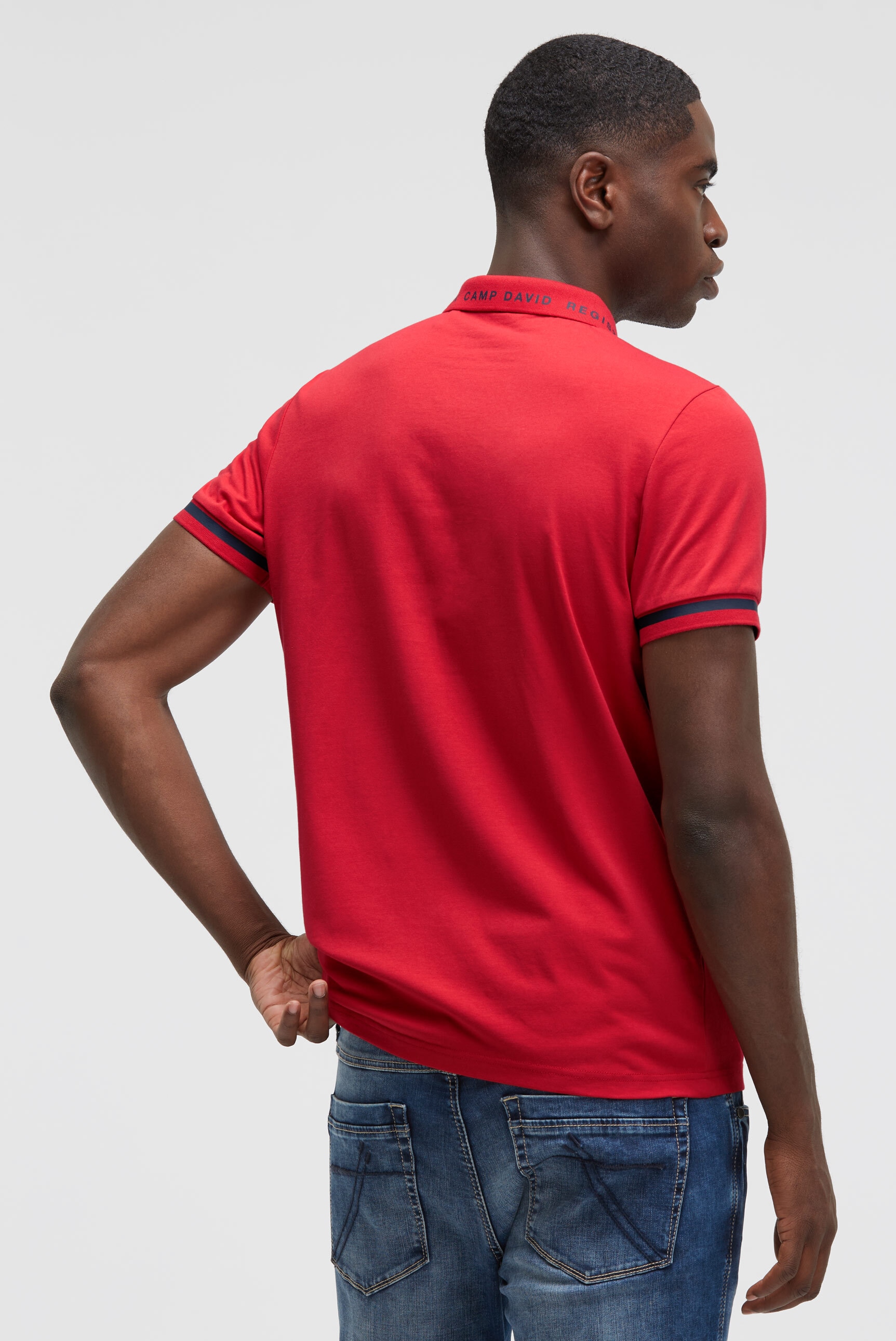 CAMP DAVID Poloshirt, mit Baumwolle