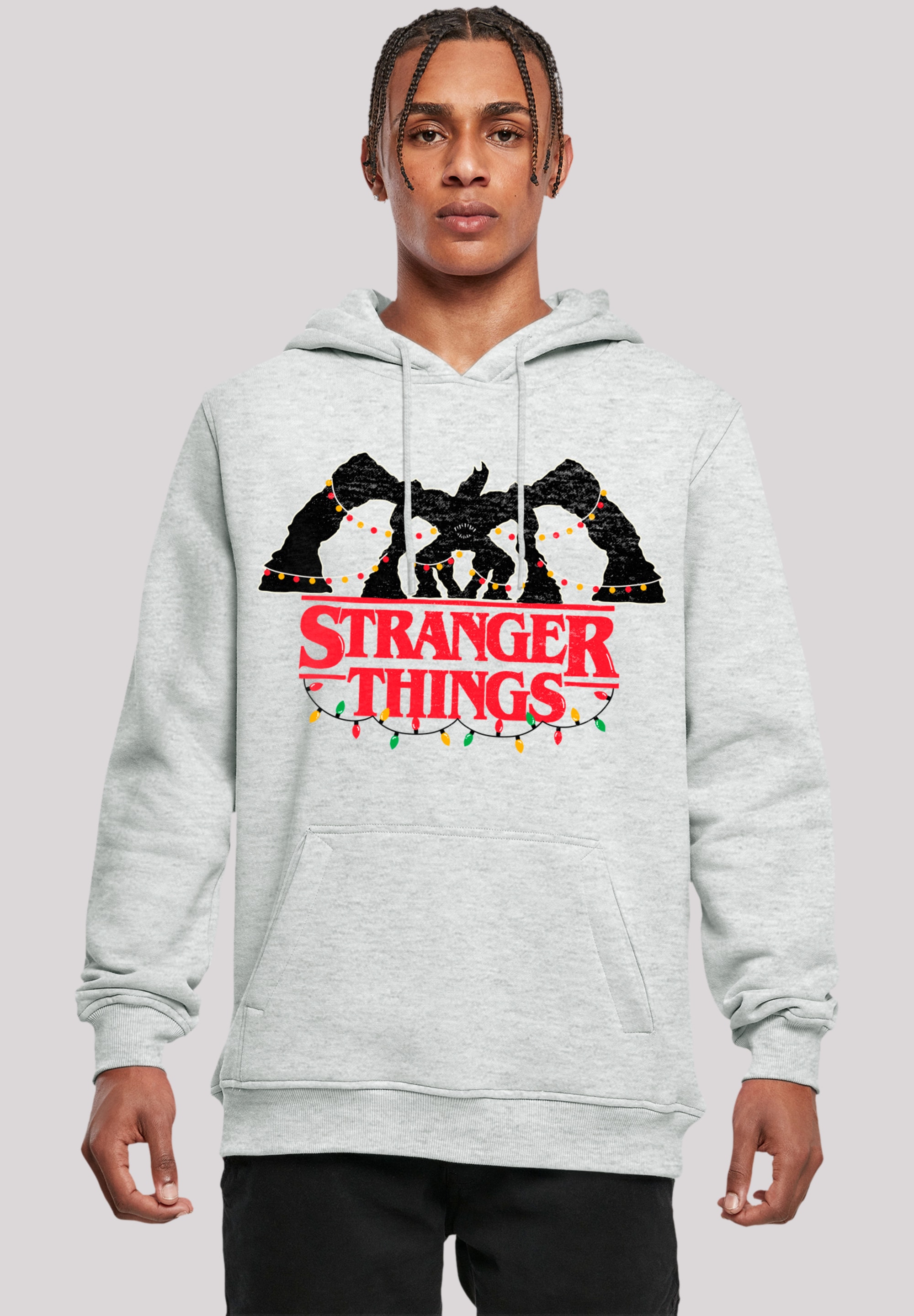 F4NT4STIC Kapuzenpullover "Stranger Things Demogorgon Lights Netflix", Premium Qualität