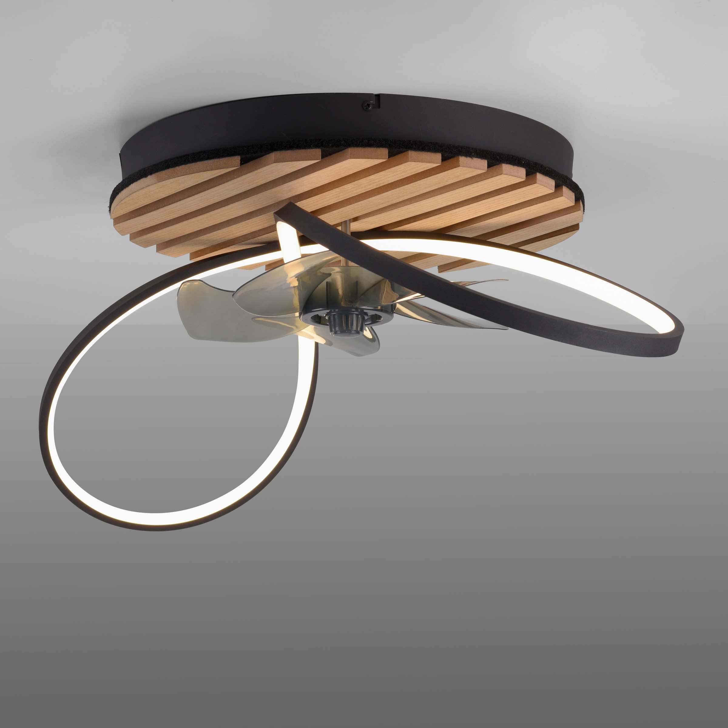andas Deckenleuchte »Unnestad Akustikpaneele«, 1 flammig, Leuchtmittel LED-Board | LED fest integriert, Deckenventilator, Holz, Akustik, Paneele, Ventilator, Lampe