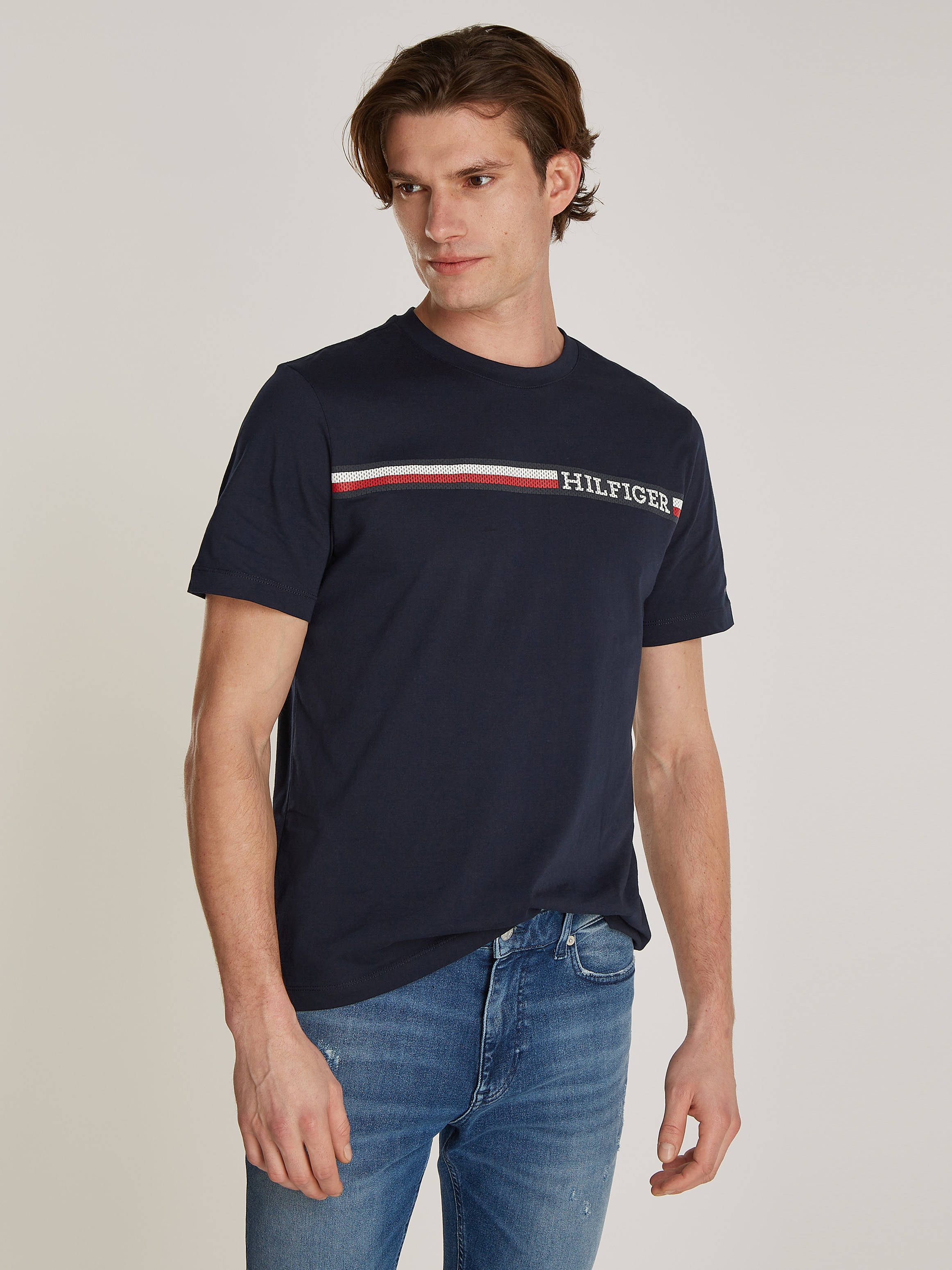 Tommy Hilfiger T-Shirt »CHEST STRIPE TEE«