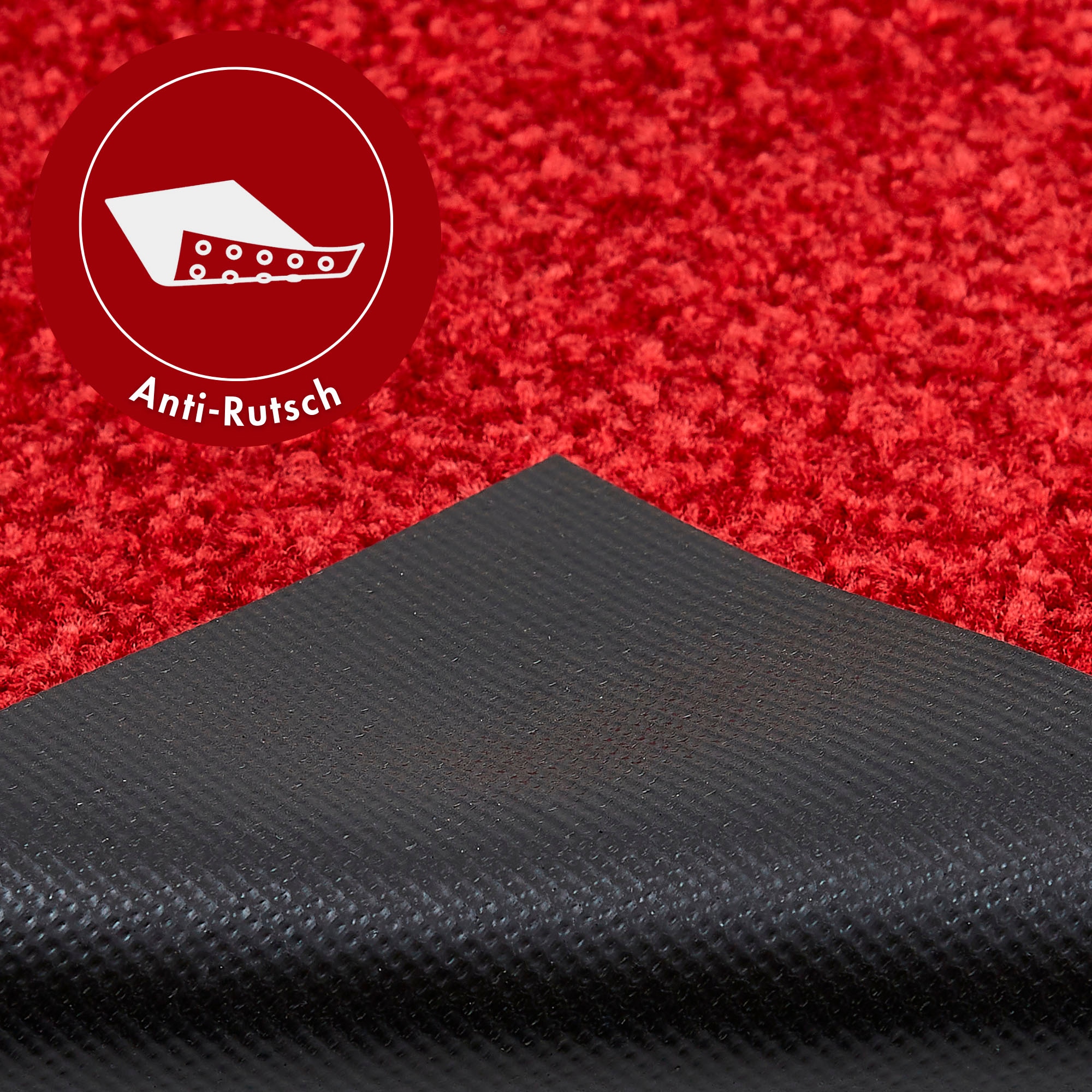 my home Fußmatte »Fresh Step, Made in Belgium«, rechteckig, 7 mm Höhe, für den Eingangsbereich, Uni-Farben, rutschhemmend, robust, waschbar