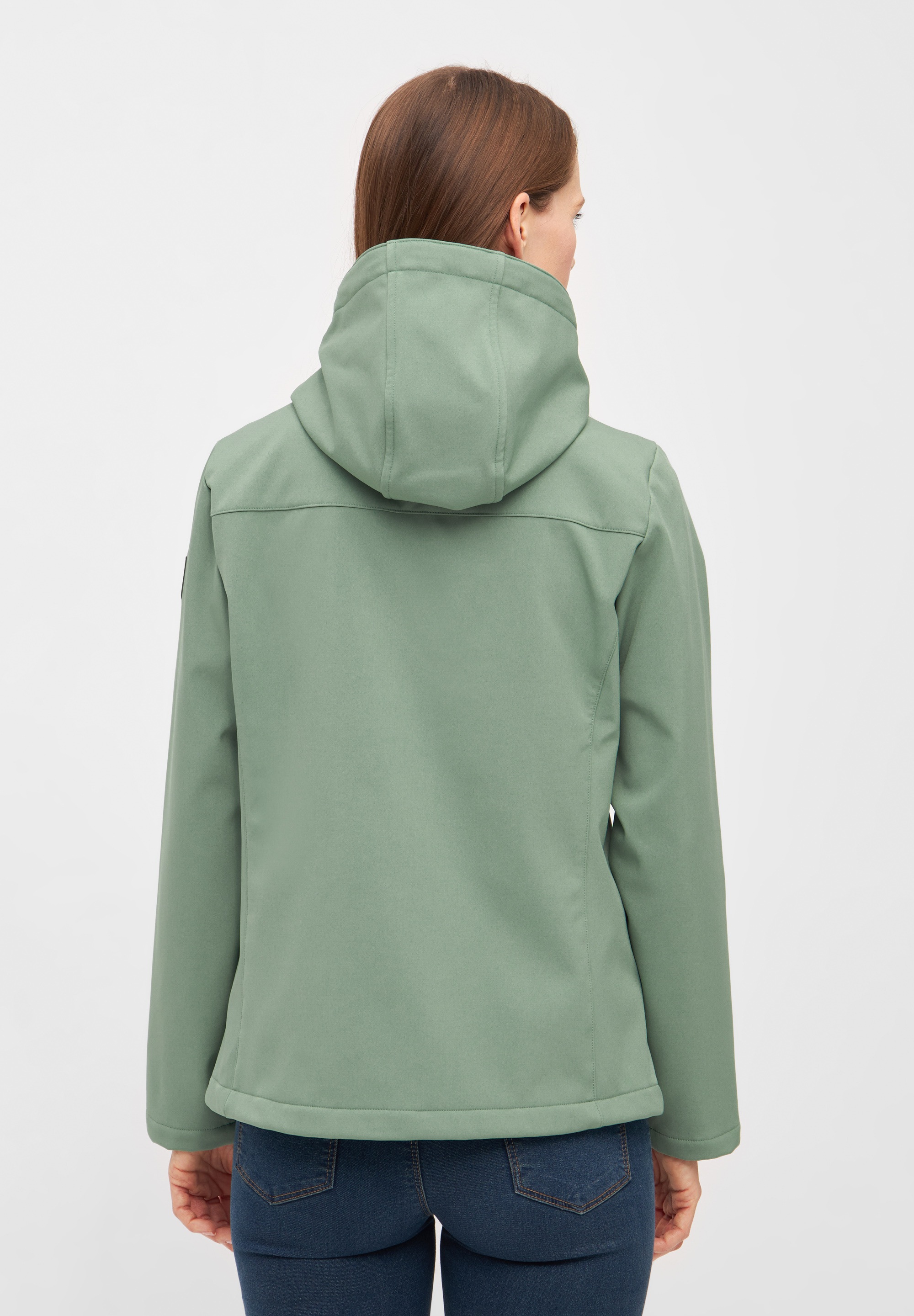 Derbe Softshelljacke »Adeby«, 2-Wege-Reißverschluss, wasserabweisend, winddicht, Kapuze