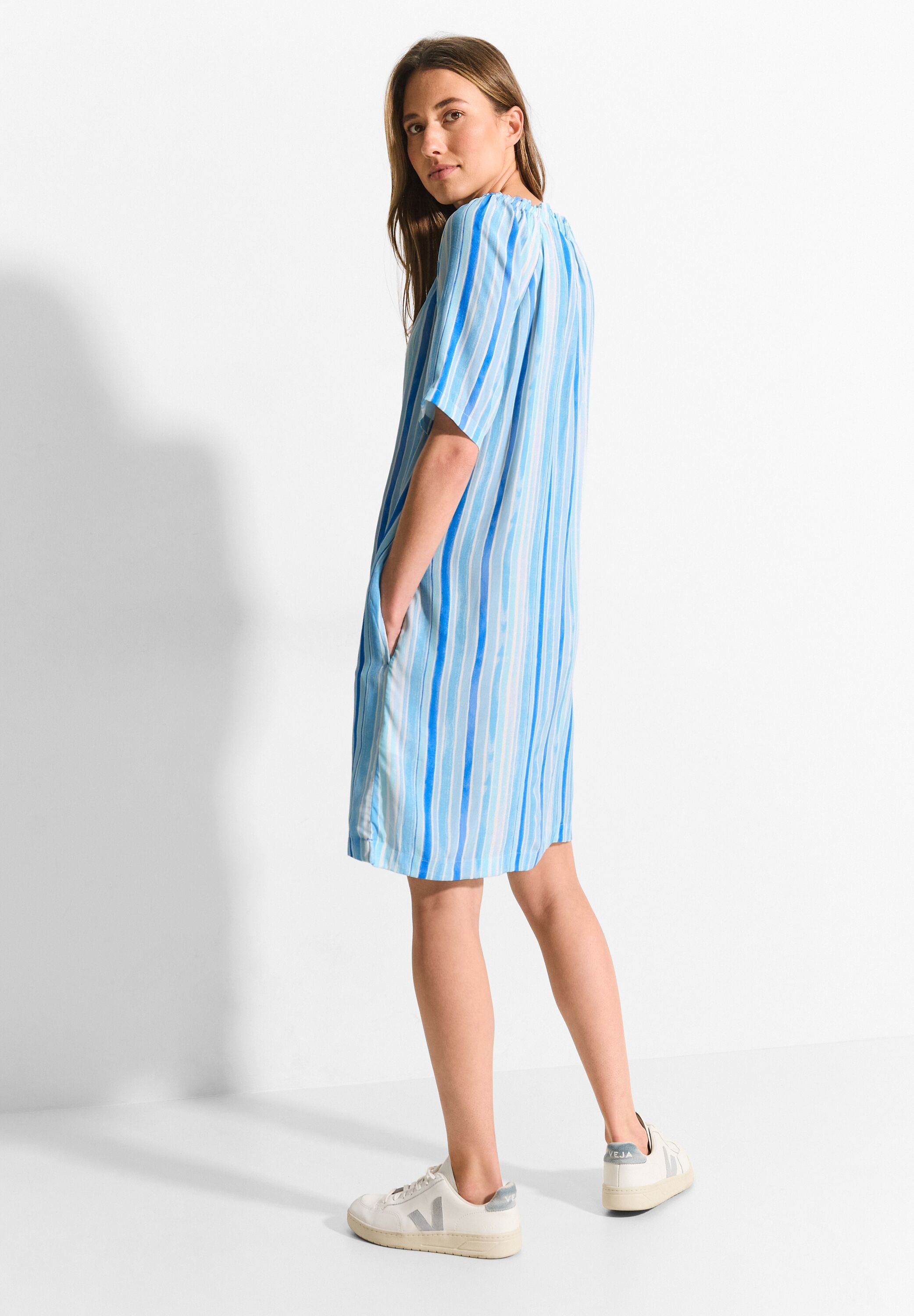 Cecil Sommerkleid Ohne Taschen in Crepe Optik günstig online kaufen