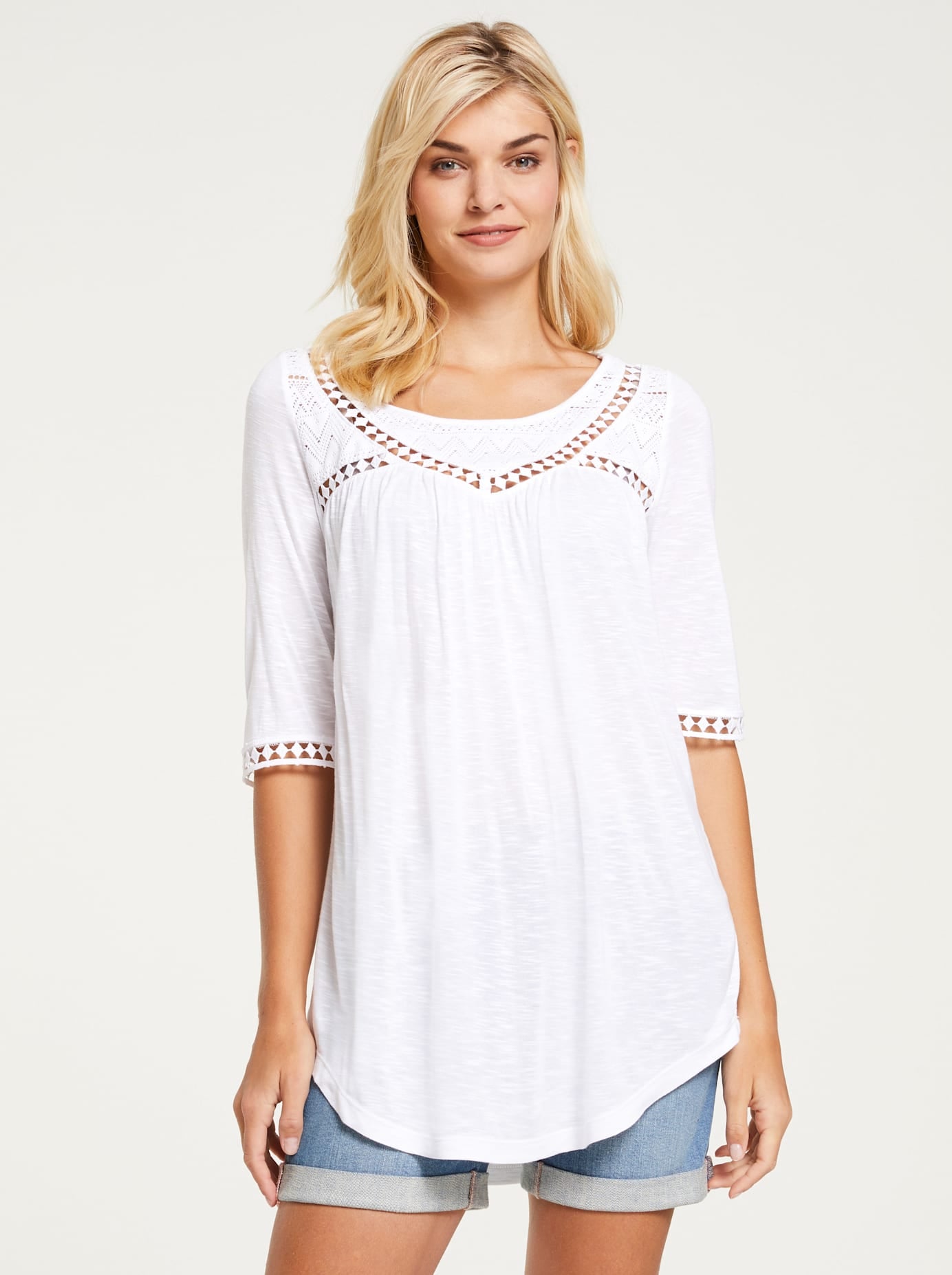 HEINE Shirt Women's T-Shirt White Size 36 4