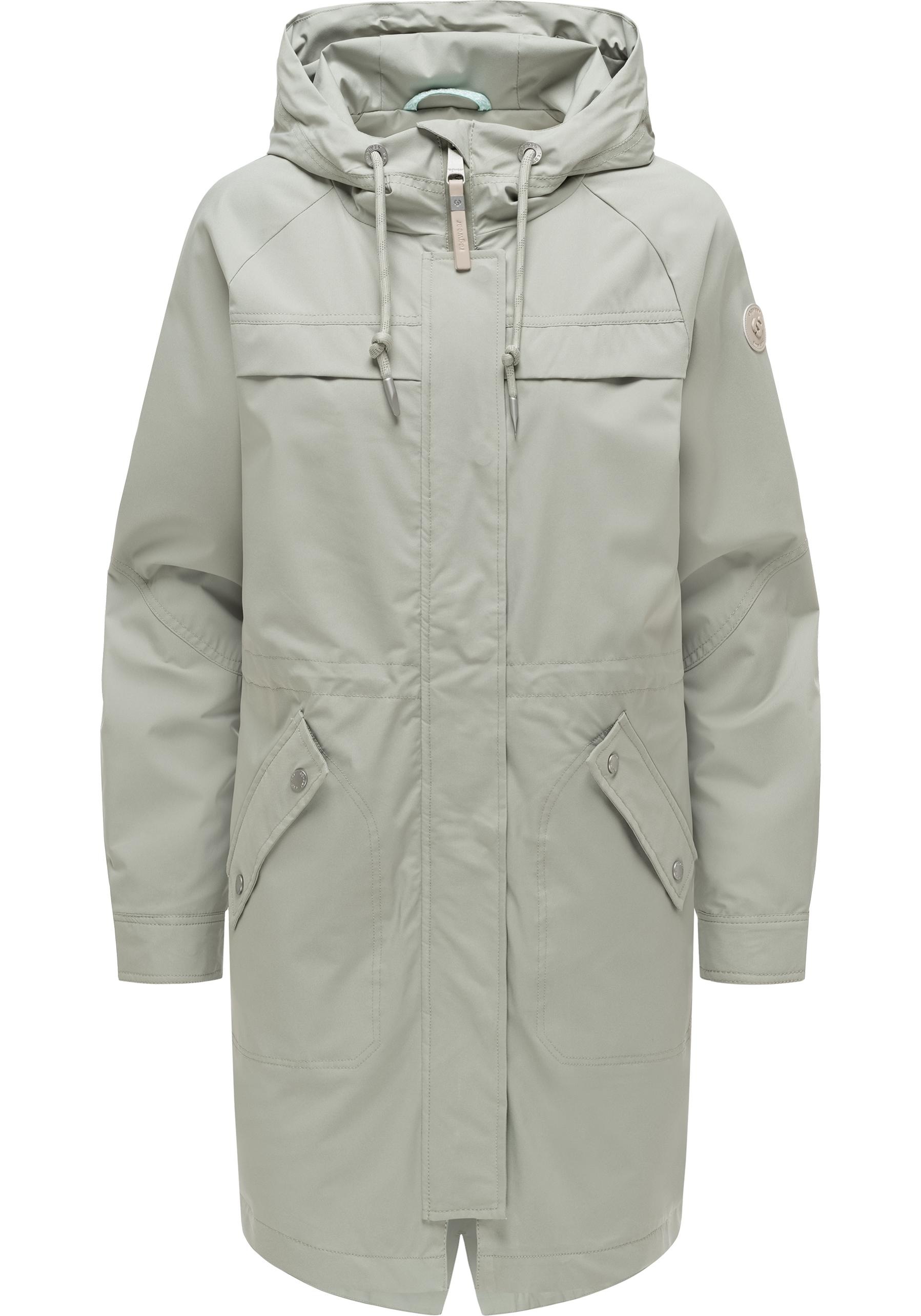 Ragwear Regenmantel "Ximenna" wasserdichter und atmungsaktiver Damen Überga günstig online kaufen