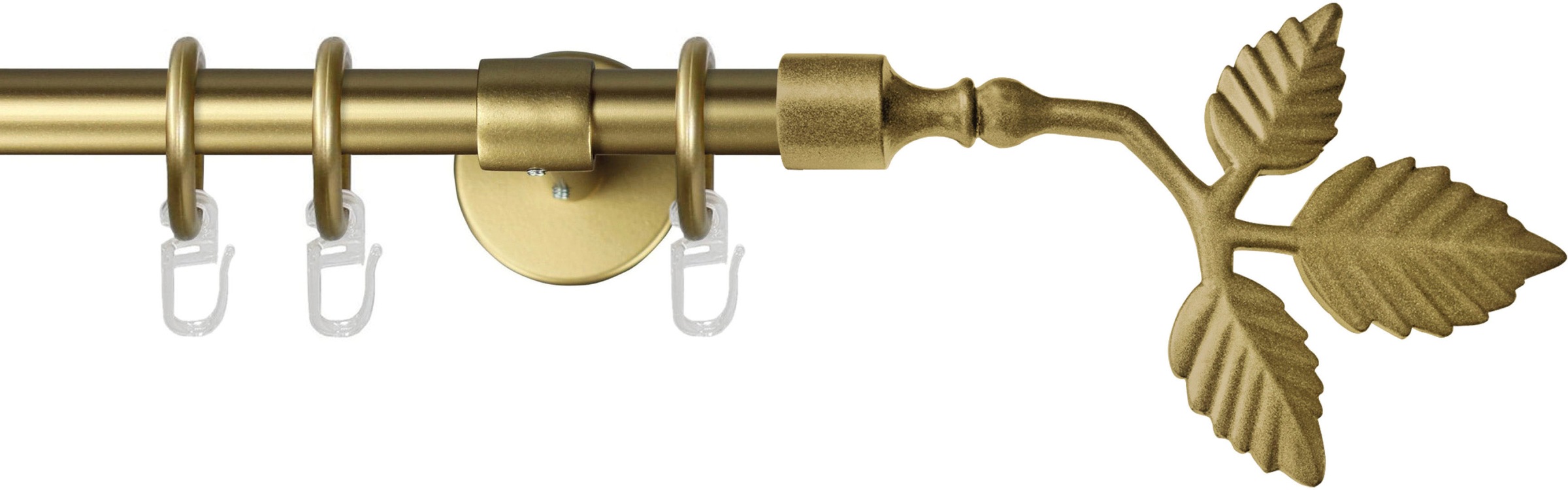 GARESA Gardinenstange "RUSTIKA" Ø 16 mm 1 läufig-läufig Wunschmaßlänge rust günstig online kaufen