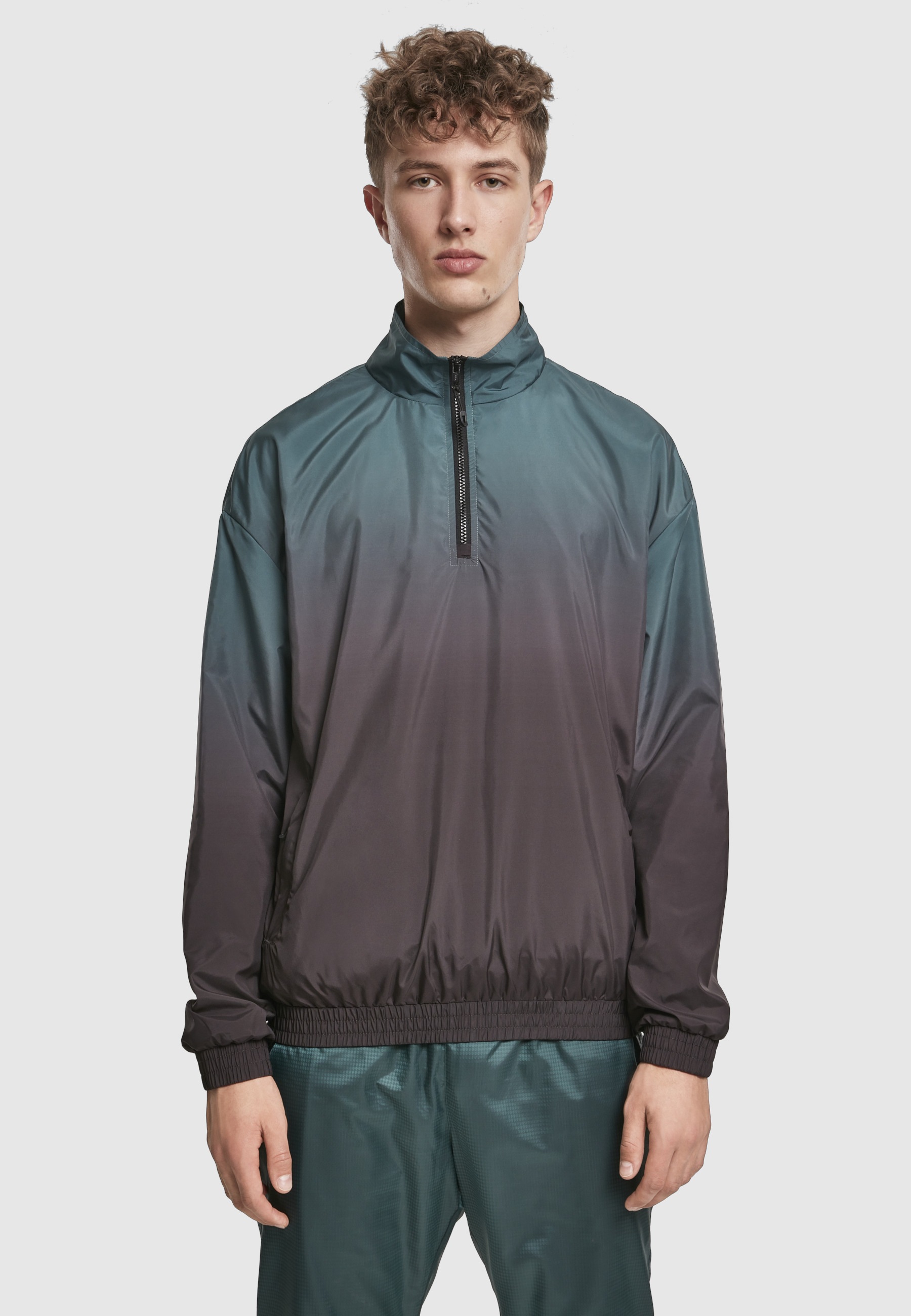 URBAN CLASSICS Allwetterjacke »Urban Classics Herren Gradient Pull Over Jacket« 1 Stk. tlg. ohne Kapuze