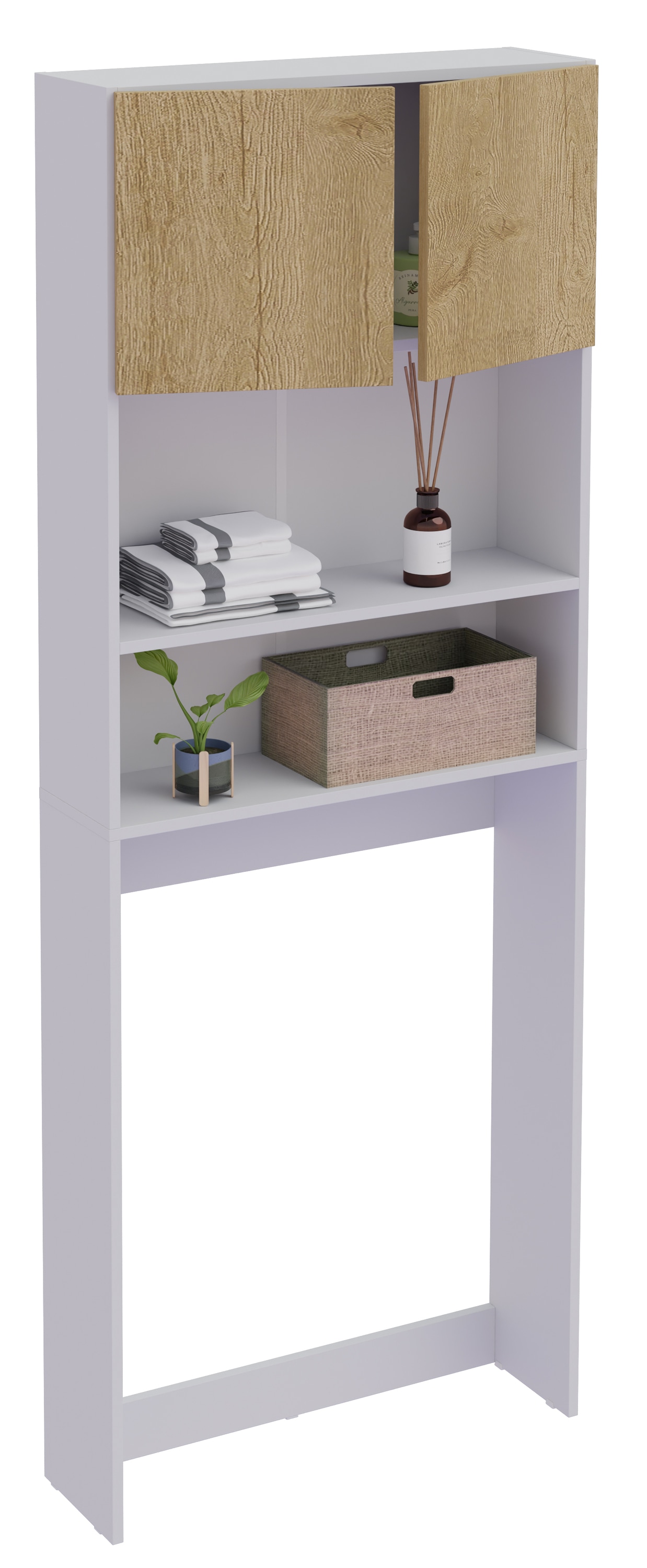 VCM Waschmaschinenumbauschrank "Holz Überbauschrank Waschmaschine Überbau Goralo" 1 Stk. tlg.