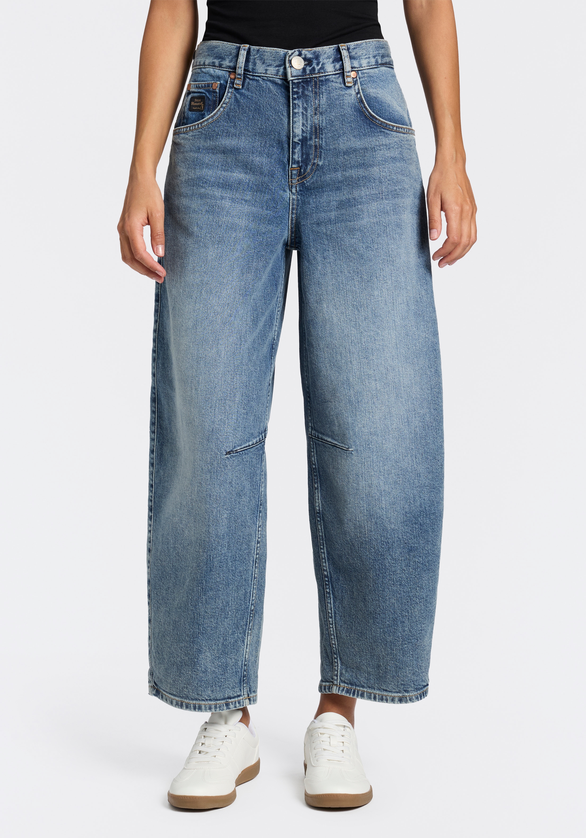 Herrlicher 5-Pocket-Jeans "Barrow Denim" aus leichtem Denim, Loose Fit