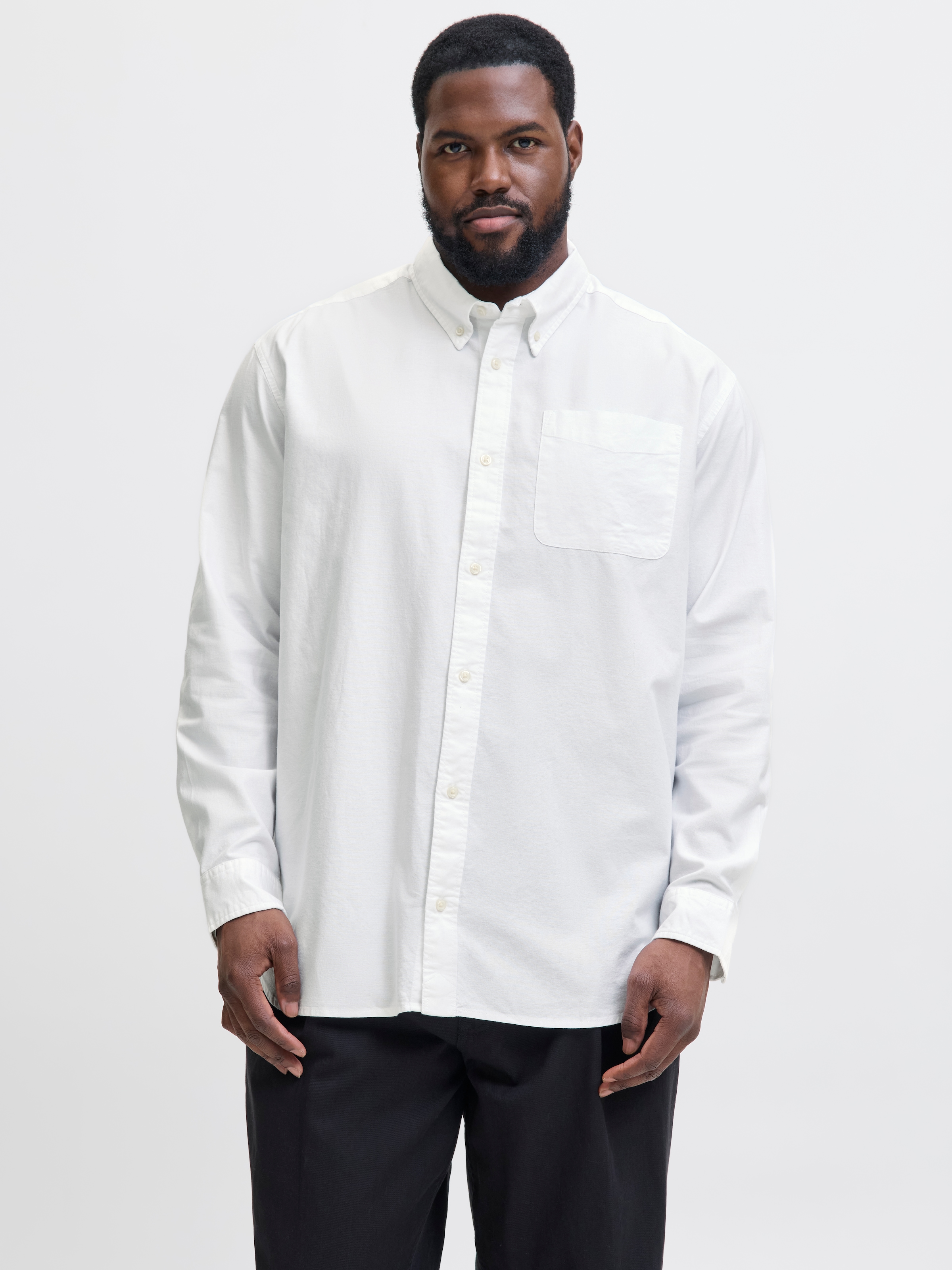 Jack & Jones PlusSize Langarmhemd "JPRBLUBROOK OXFORD SHIRT L/S NOOS PLS" günstig online kaufen