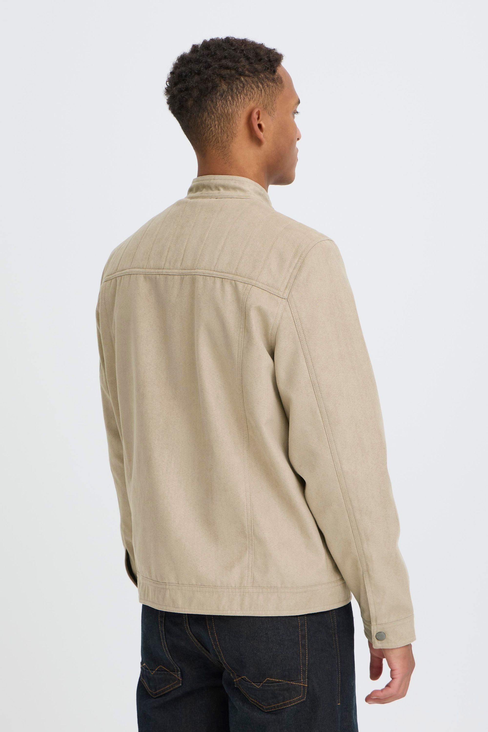 Blend Hemdjacke »BHFossy« ohne Kapuze Modische Kunstlederjacke mit praktischen Eingriffstaschen