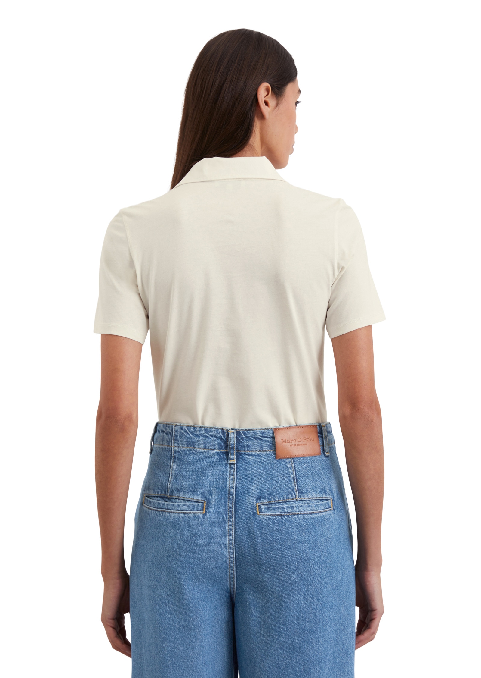 Marc O'Polo Poloshirt »mit Material-Mix-Details«