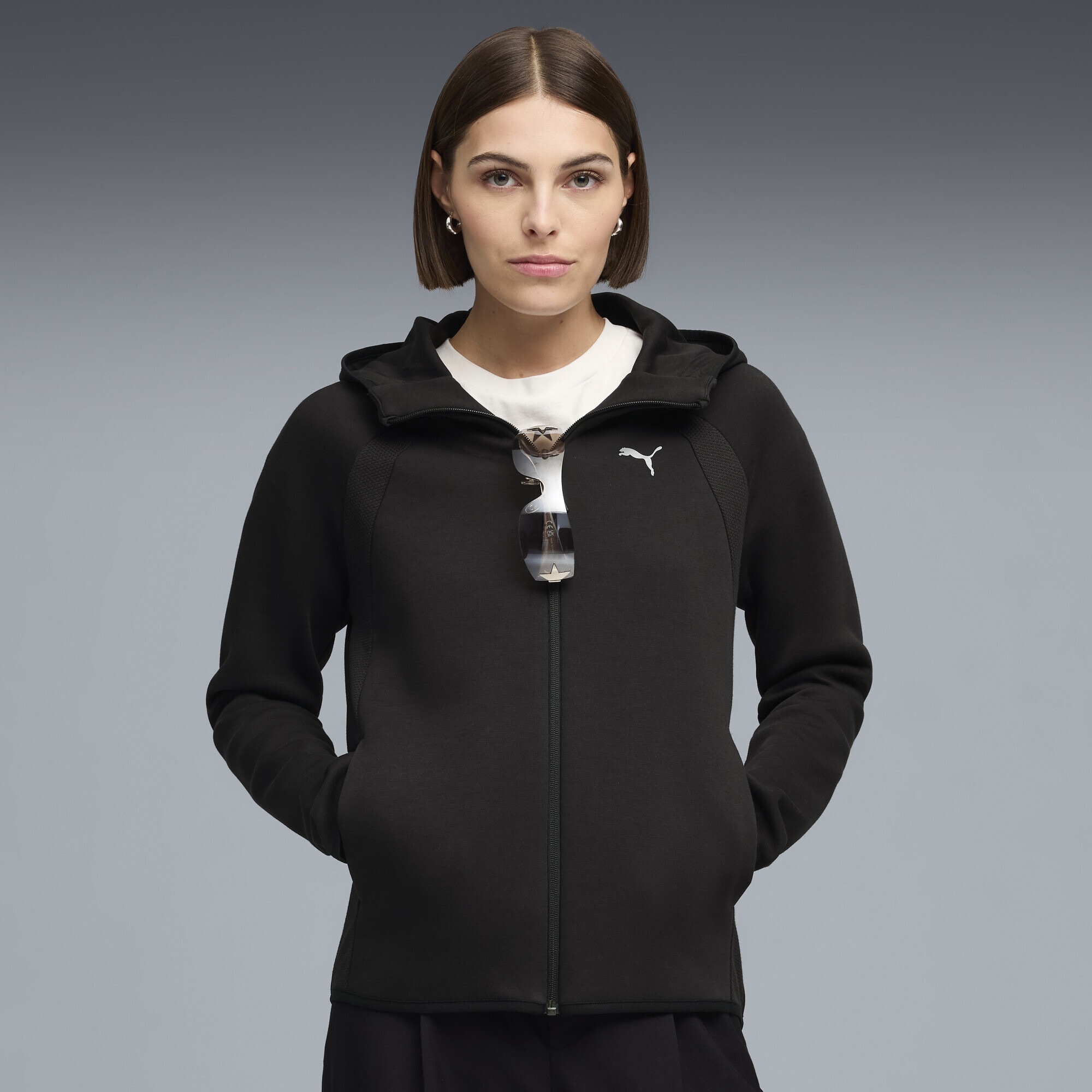 PUMA Sweatjacke "EvoStripe Kapuzenjacke Damen" günstig online kaufen
