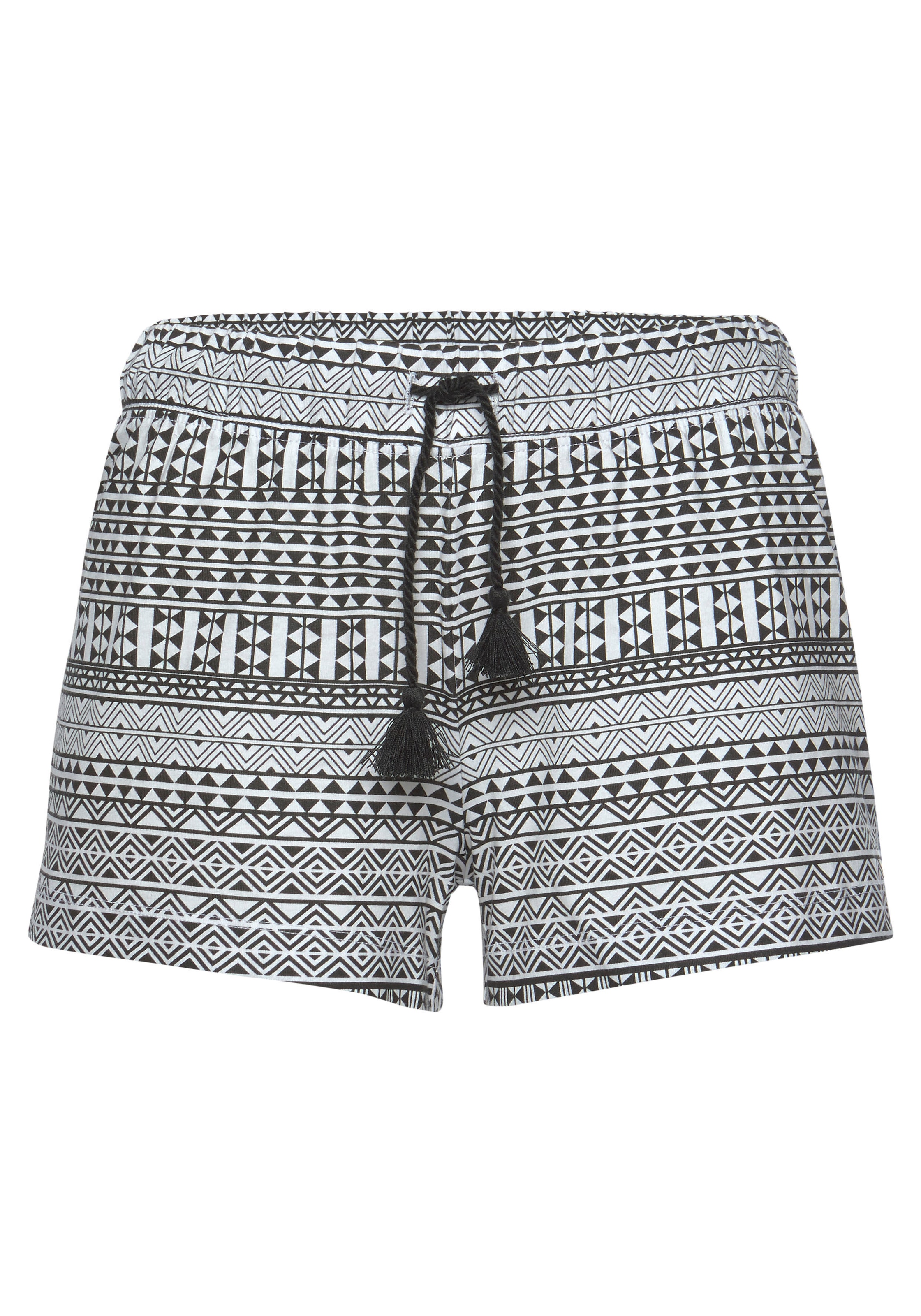 Vivance Dreams Shorty, (2 tlg.), mit schwarz-weißem Ethno-Muster