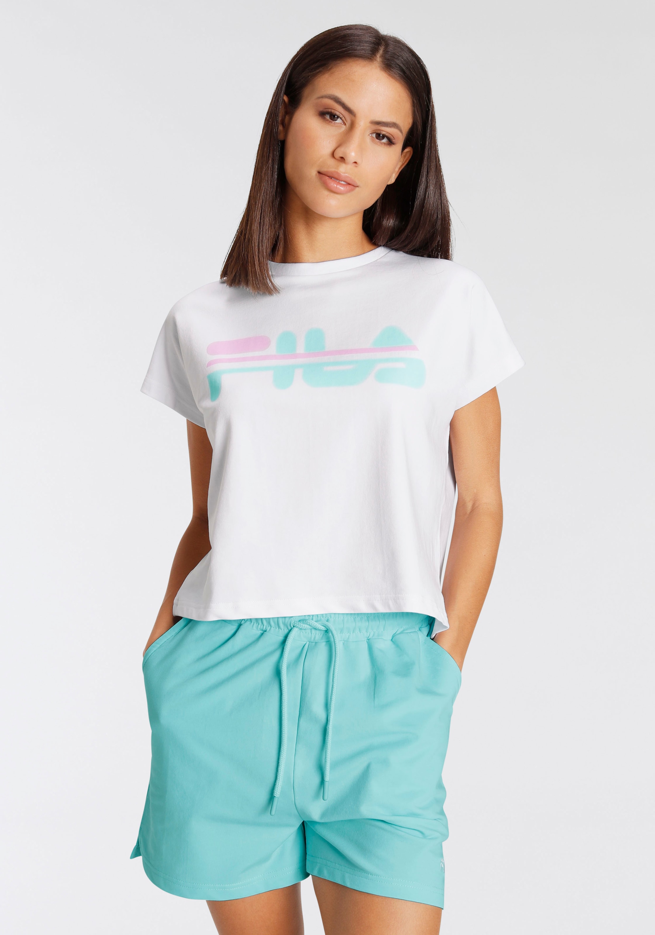 Fila Shorty Set, 2 Stk. tlg., mit Markenlogo Frontdruck günstig online kaufen