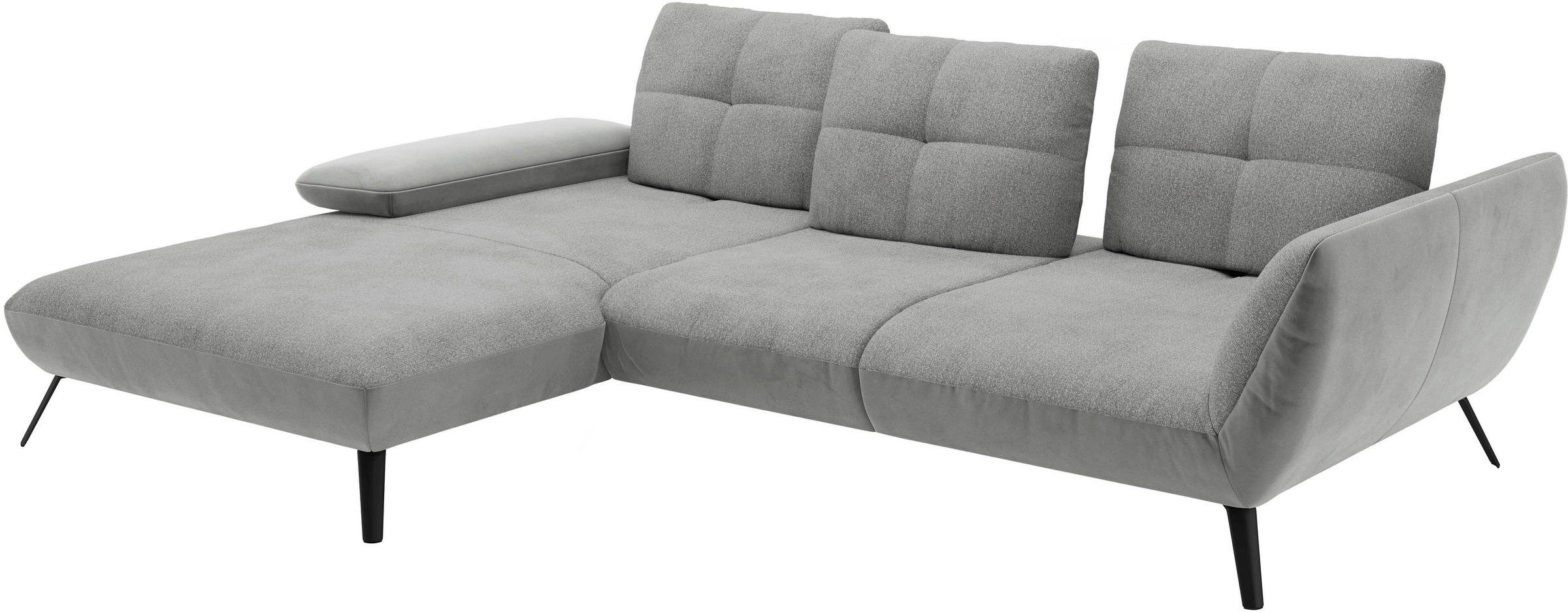 Places of Style Ecksofa »Mikado L-Form«, inkl. Sitztiefenverstellung und Armteilverstellung
