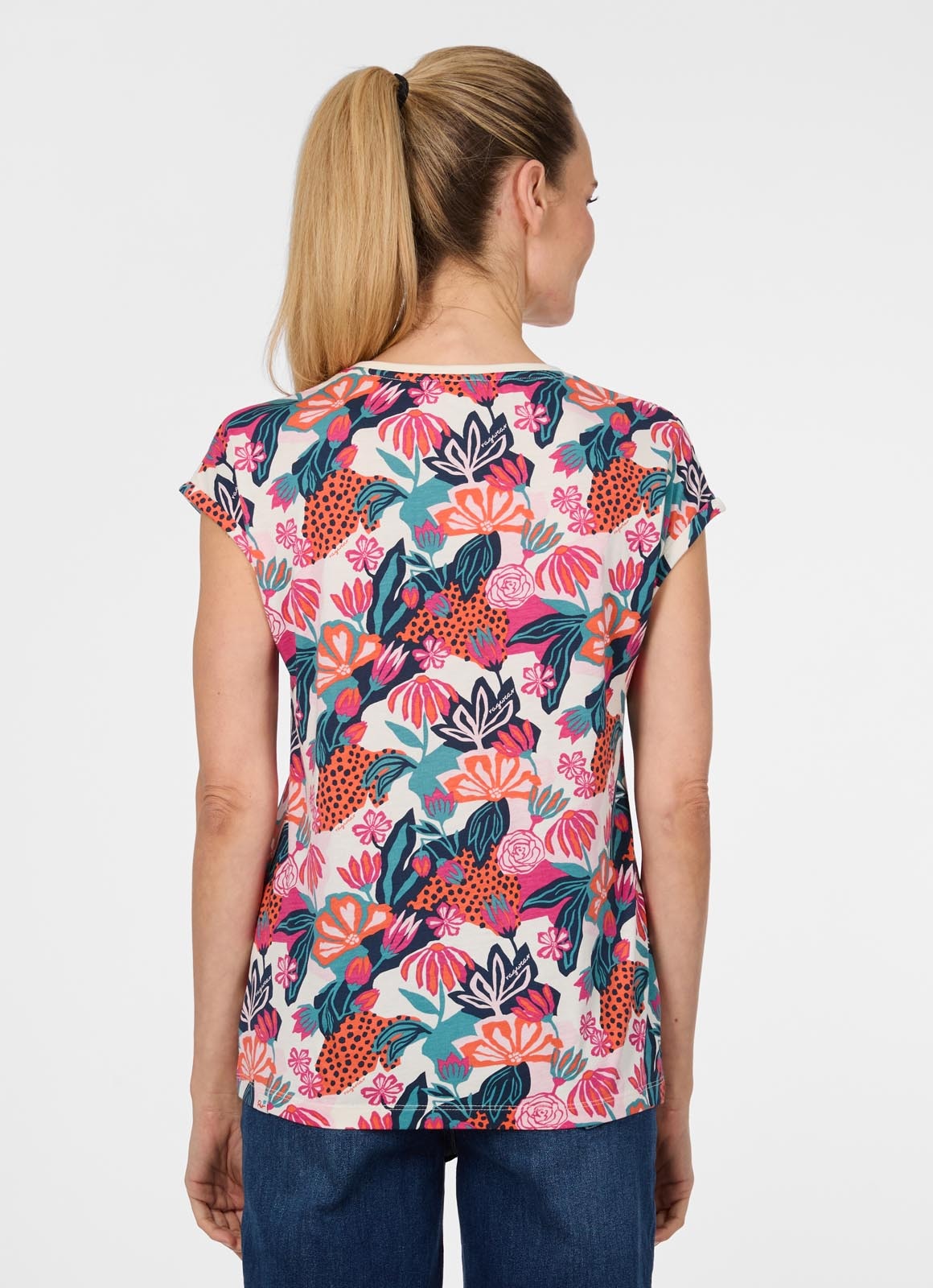 Ragwear T-Shirt »DIONA PRINT« aus Baumwollmischung, mit Modal, normale Passform, Kurzarm