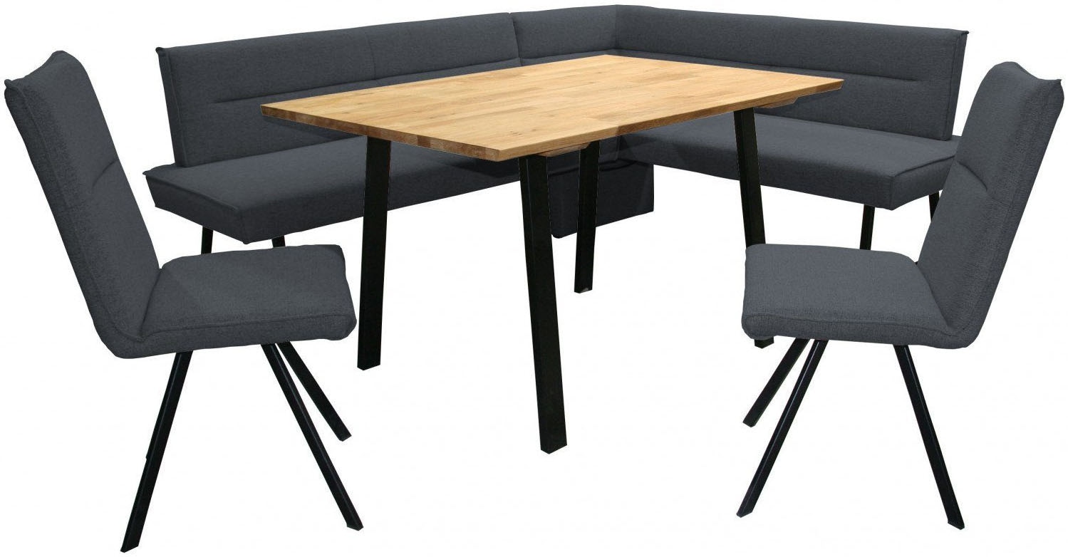 Home affaire Eckbankgruppe "Sava" Set, 4 Stk. tlg. Eckbank mit Wellenfederu günstig online kaufen