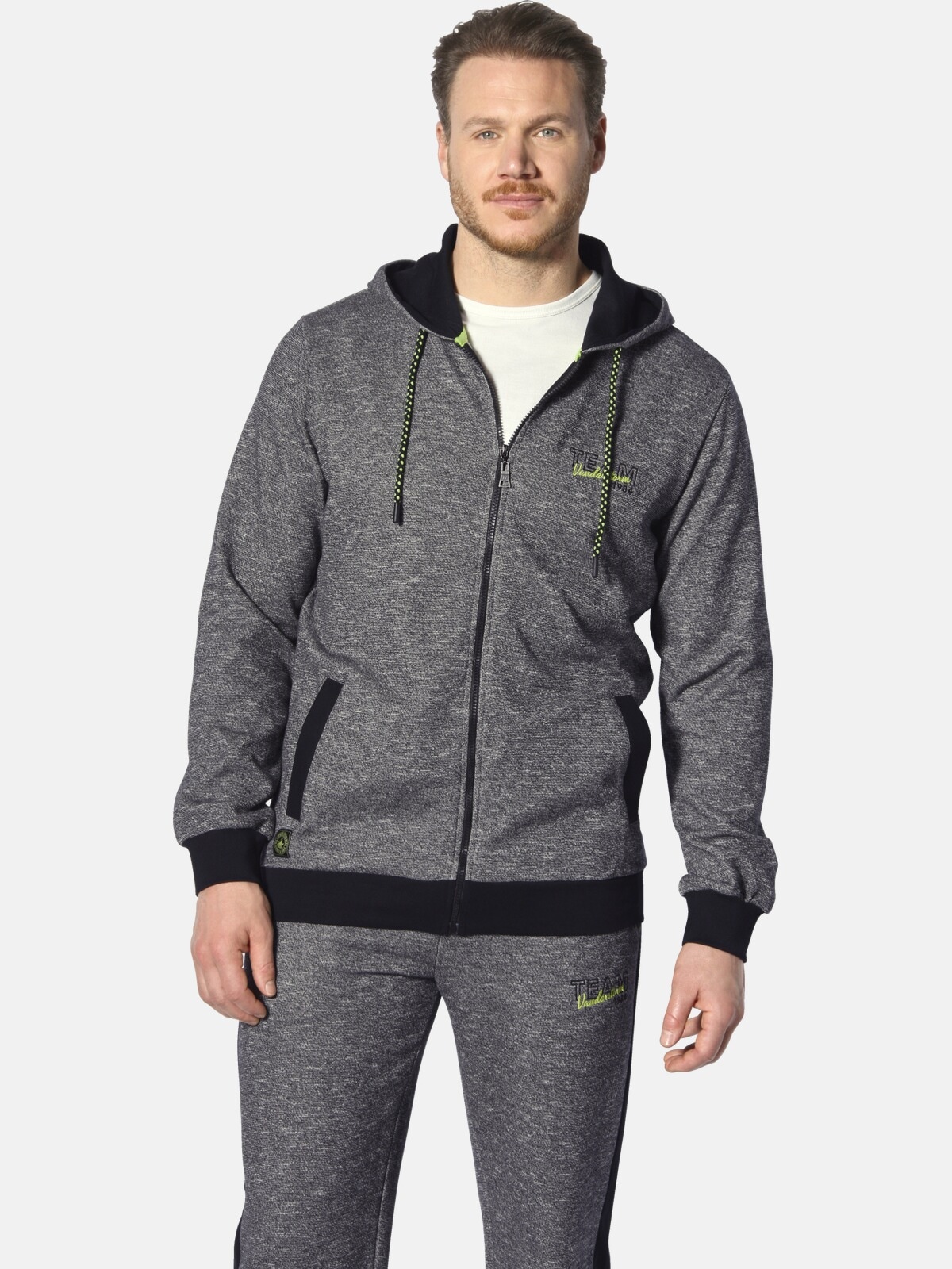 Jan Vanderstorm Kapuzensweatjacke "Sweatjacke RUMOLT" 1 Stk. günstig online kaufen