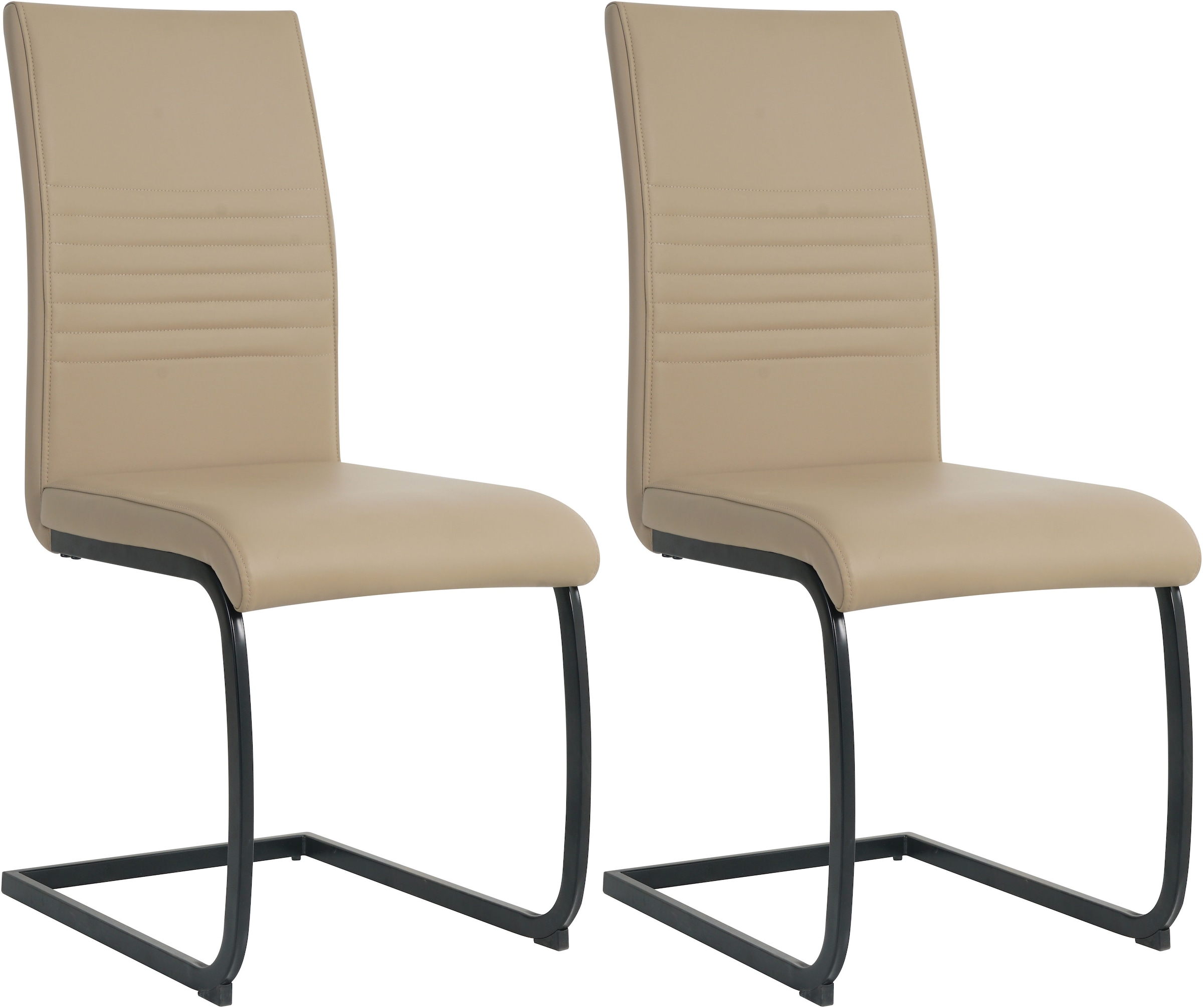 Möbilia Freischwinger (Set) 2 Stk.mit Wellenunterfederung günstig online kaufen