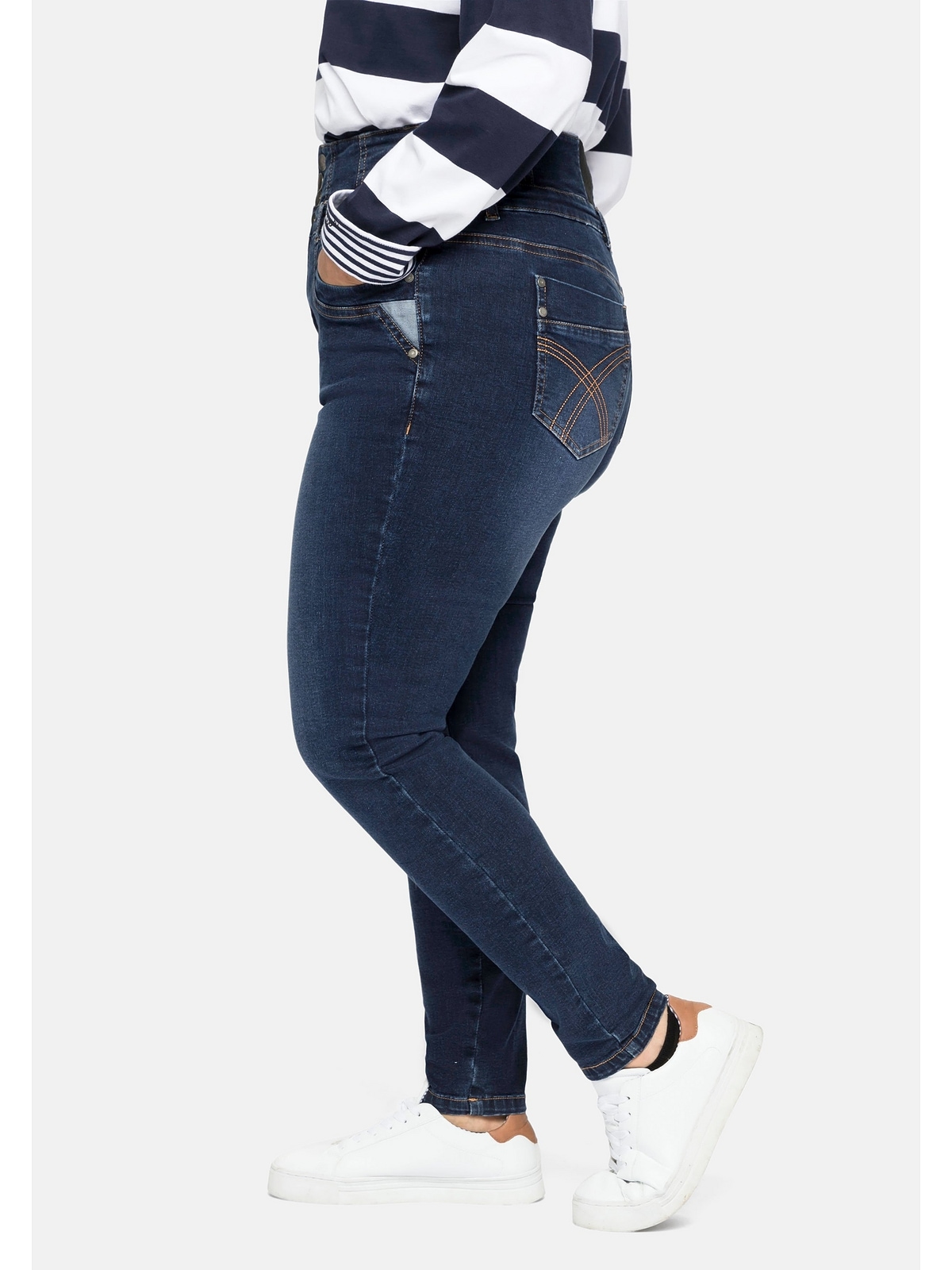 Sheego Stretch-Jeans »Große Größen«, mit High-Waist-Bund