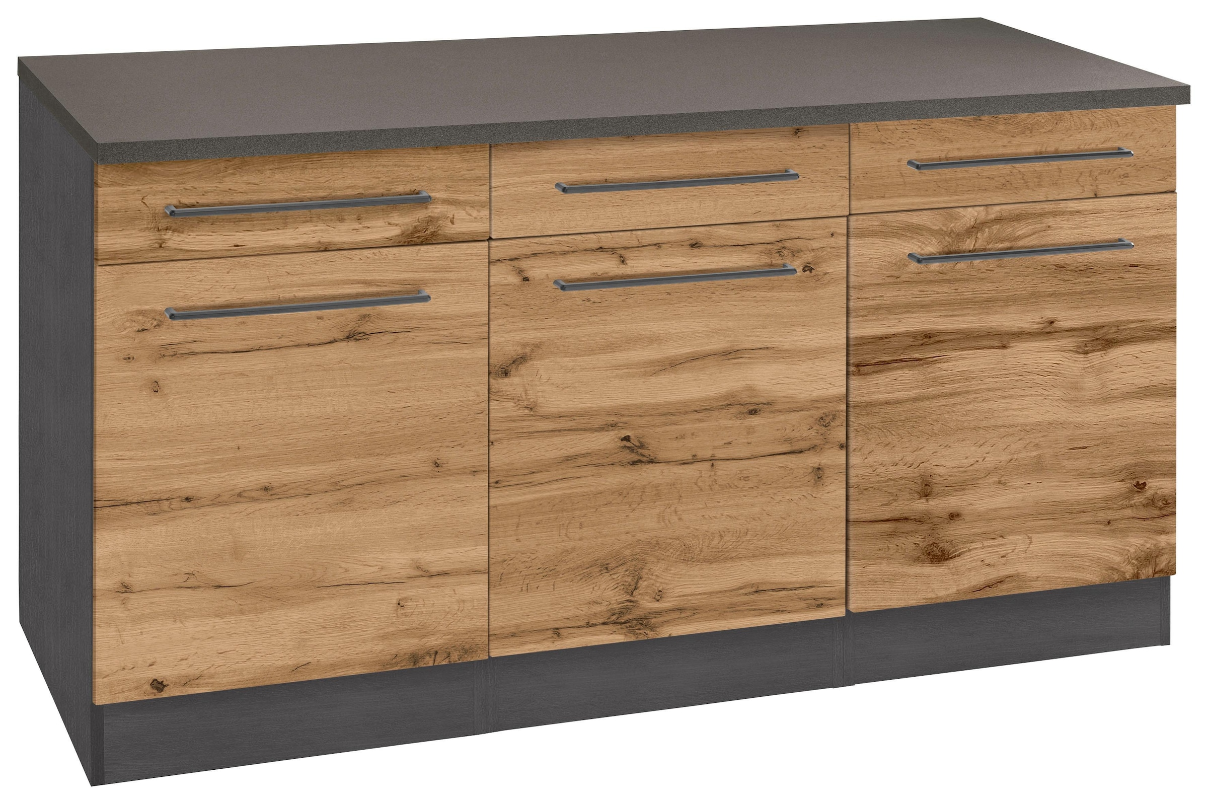 verwendbar 150 Unterschrank als | 3 »Tulsa«, Türen, 3 auch Sideboard MÖBEL BAUR breit, Schubkästen, HELD cm