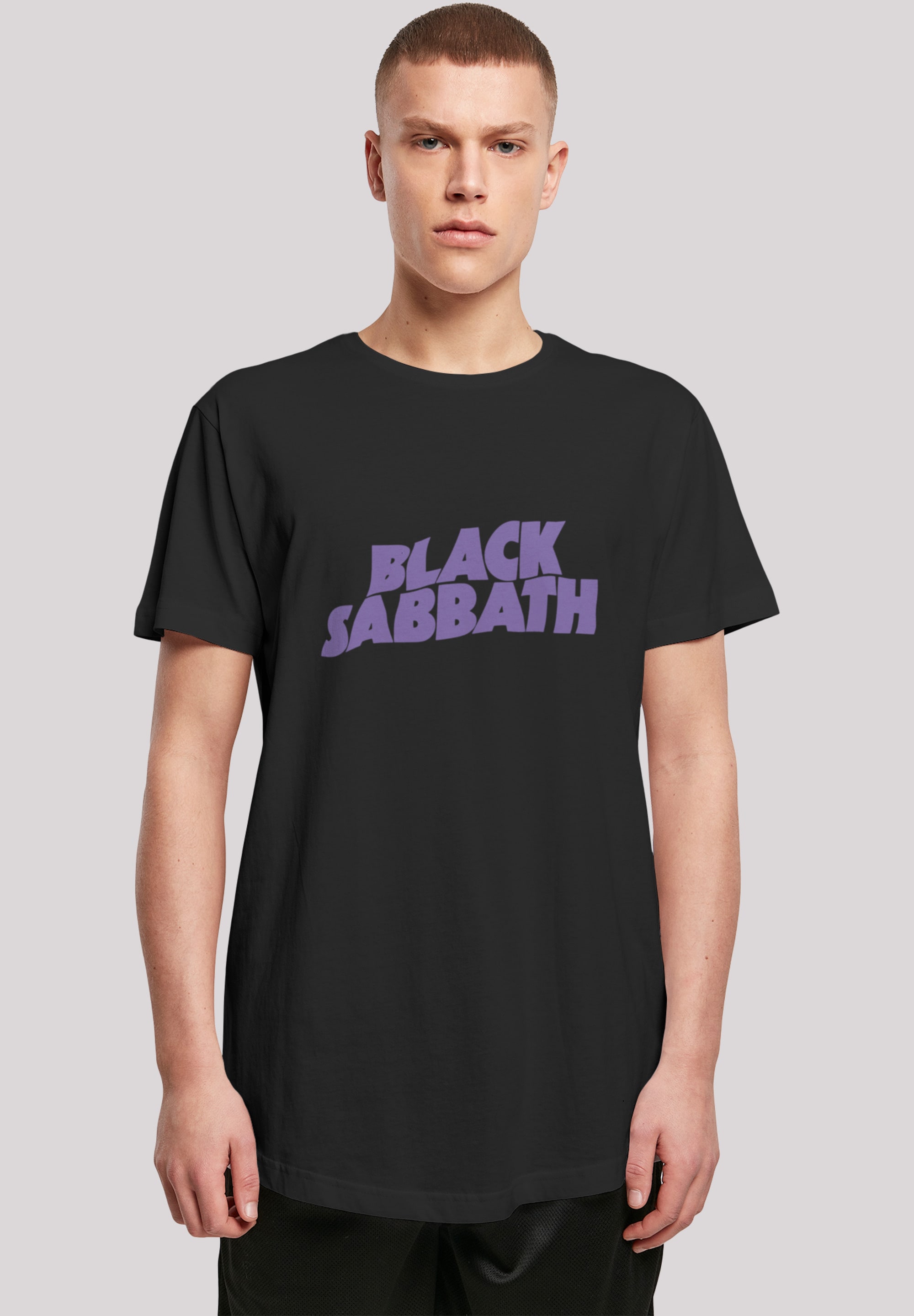 | Band »Black Print ▷ Logo Heavy T-Shirt bestellen Wavy Metal Sabbath BAUR Black«, F4NT4STIC