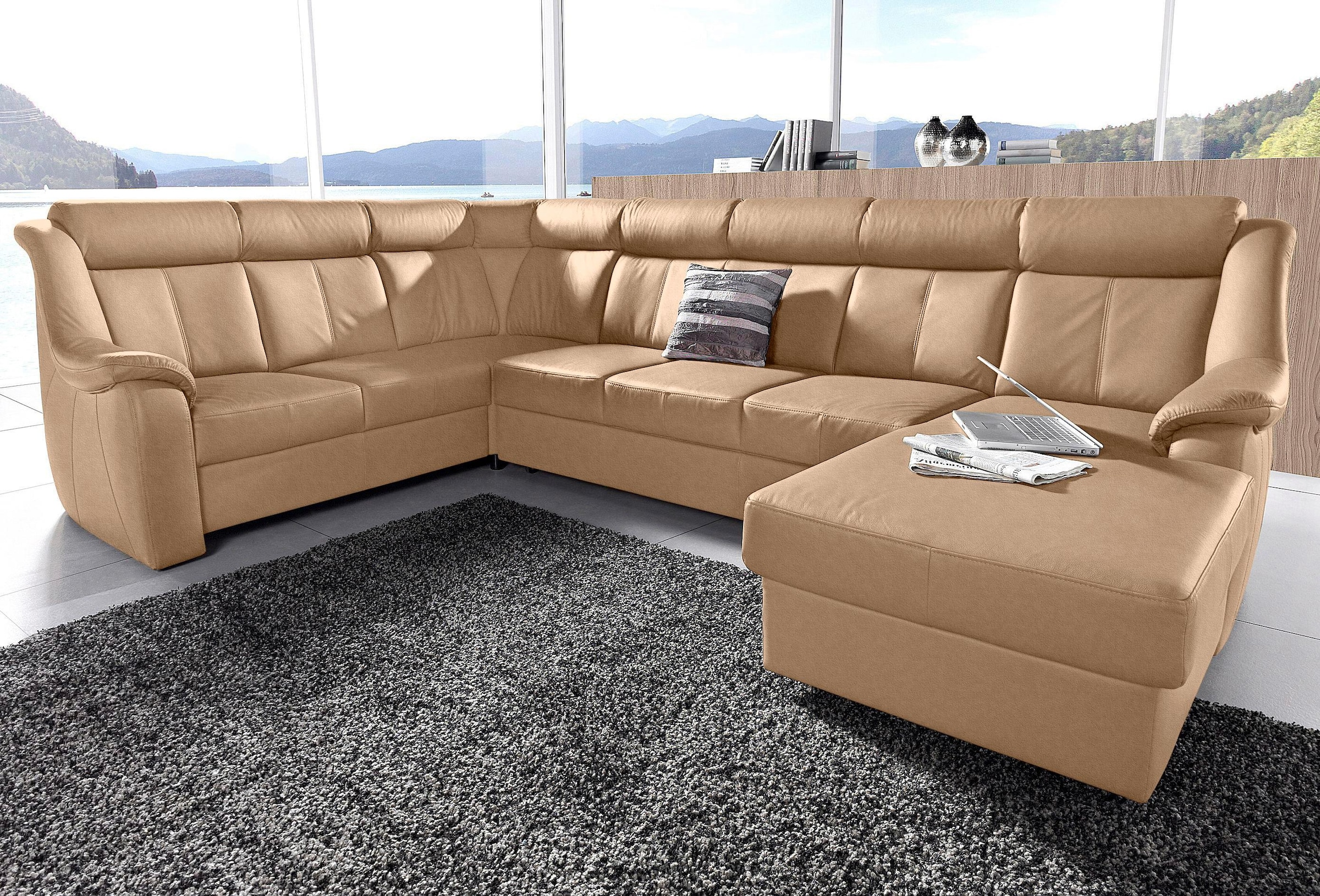 sit&more Wohnlandschaft »Basel U-Form«, wahlweise mit Relaxfunktion