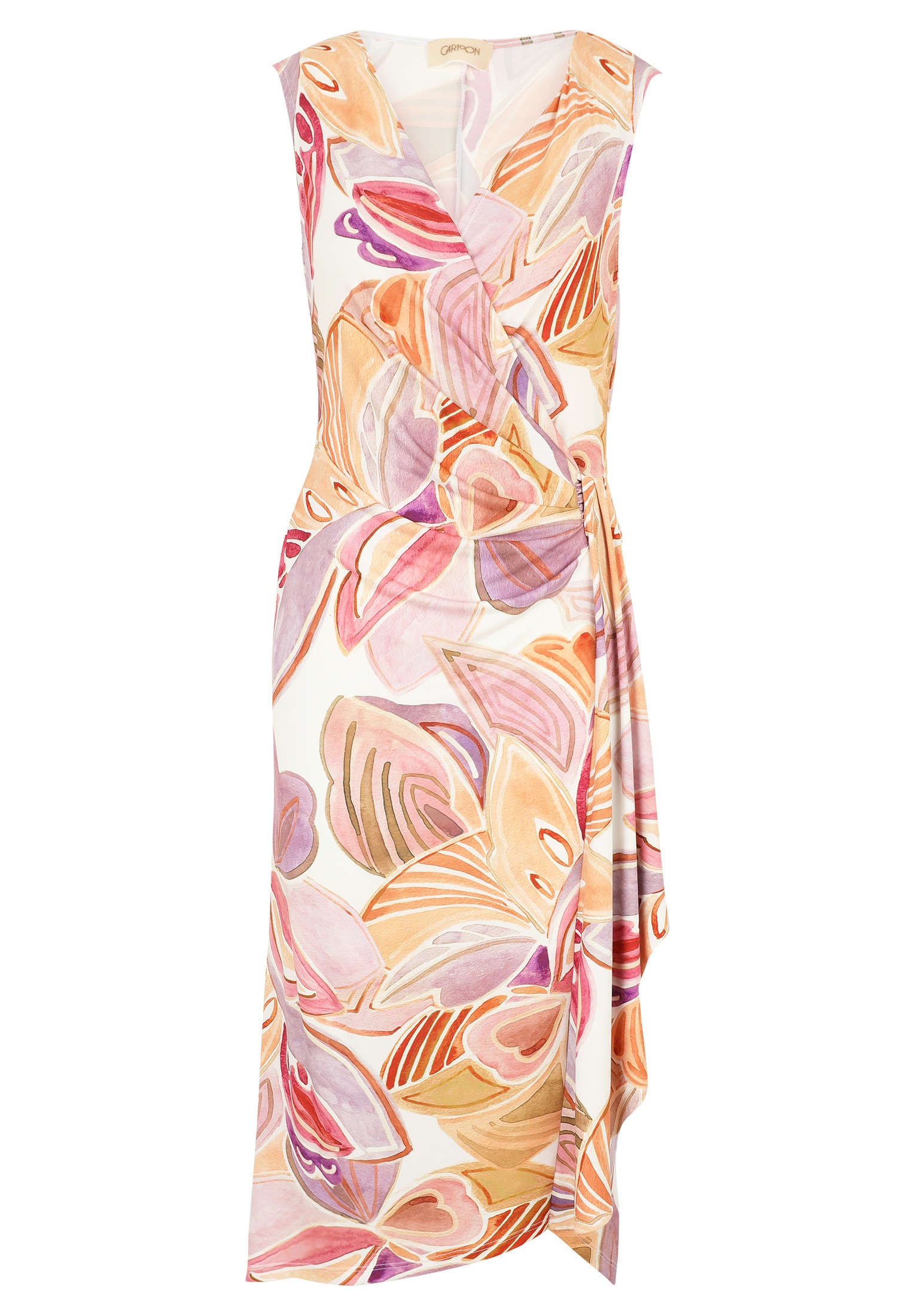 Cartoon Jerseykleid "Damen Sommerkleid Jerseykleid mit Raffung" Ohne Tasche günstig online kaufen