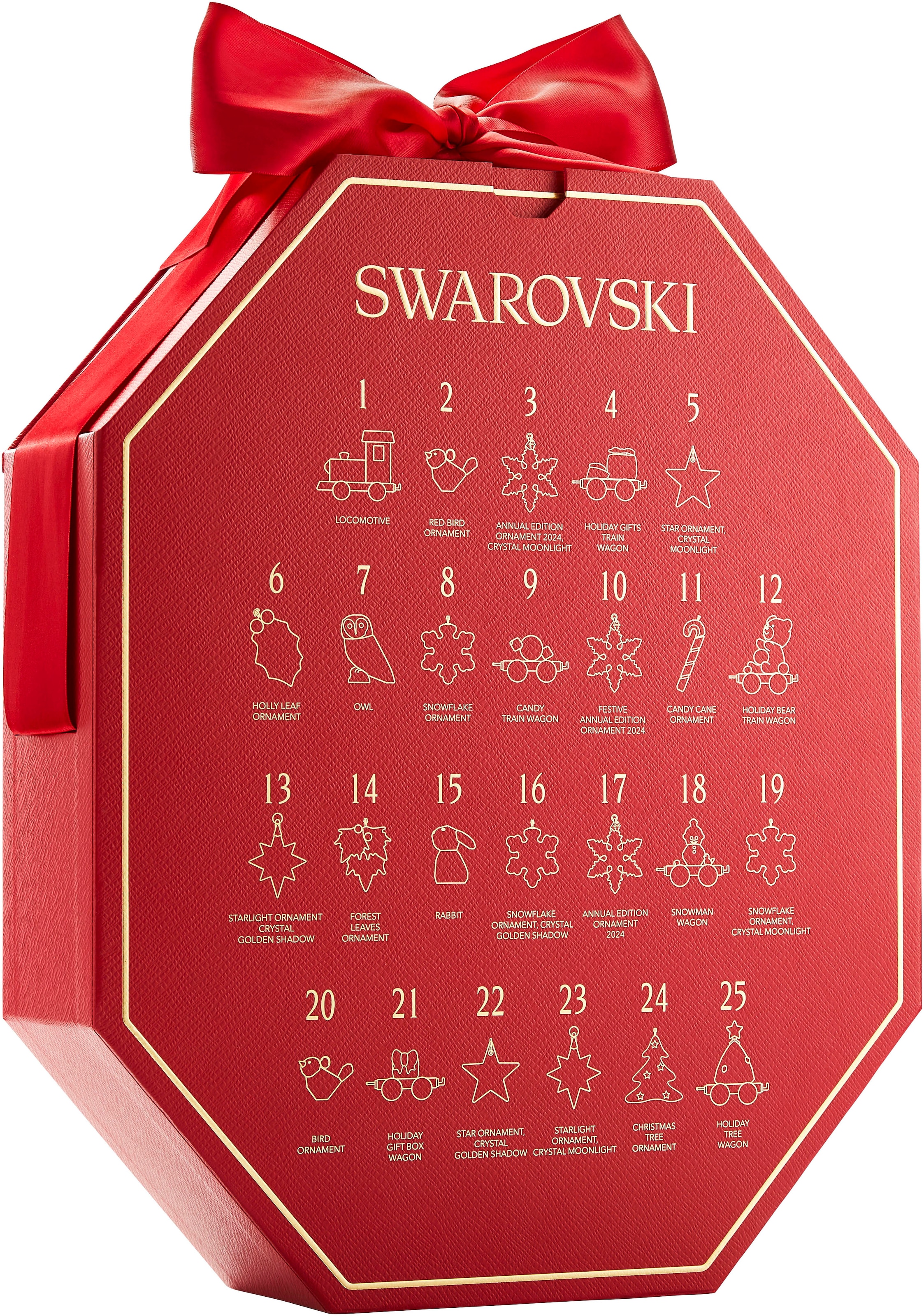 Swarovski Adventskalender »Schmuck Geschenk Weihnachten Annual Edition Advent Calendar 2024«, für Erwachsene, Swarovski® Kristalle