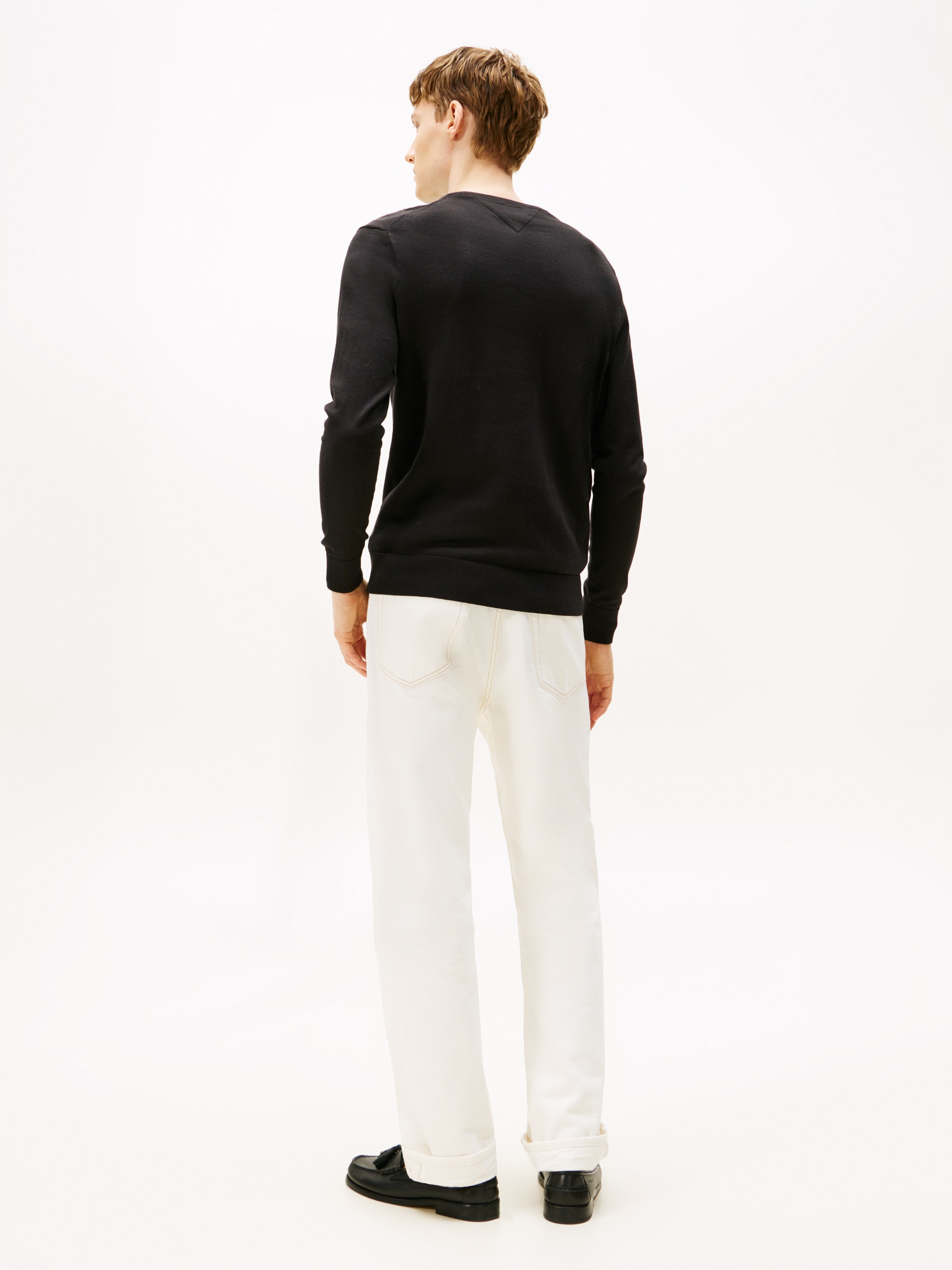Tommy Hilfiger Strickpullover »ESSENTIAL COTTON V NECK«