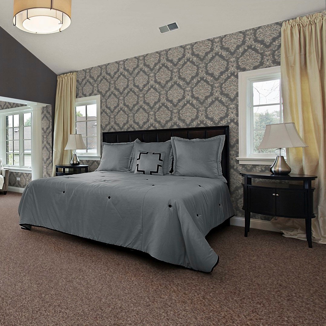Bodenmeister Teppichboden »Baltic, Schlinge - meliert, Made in Belgium«, rechteckig, 5 mm Höhe, Wohnzimmer, Schlafzimmer, Kinderzimmer, Breite 400/500 cm